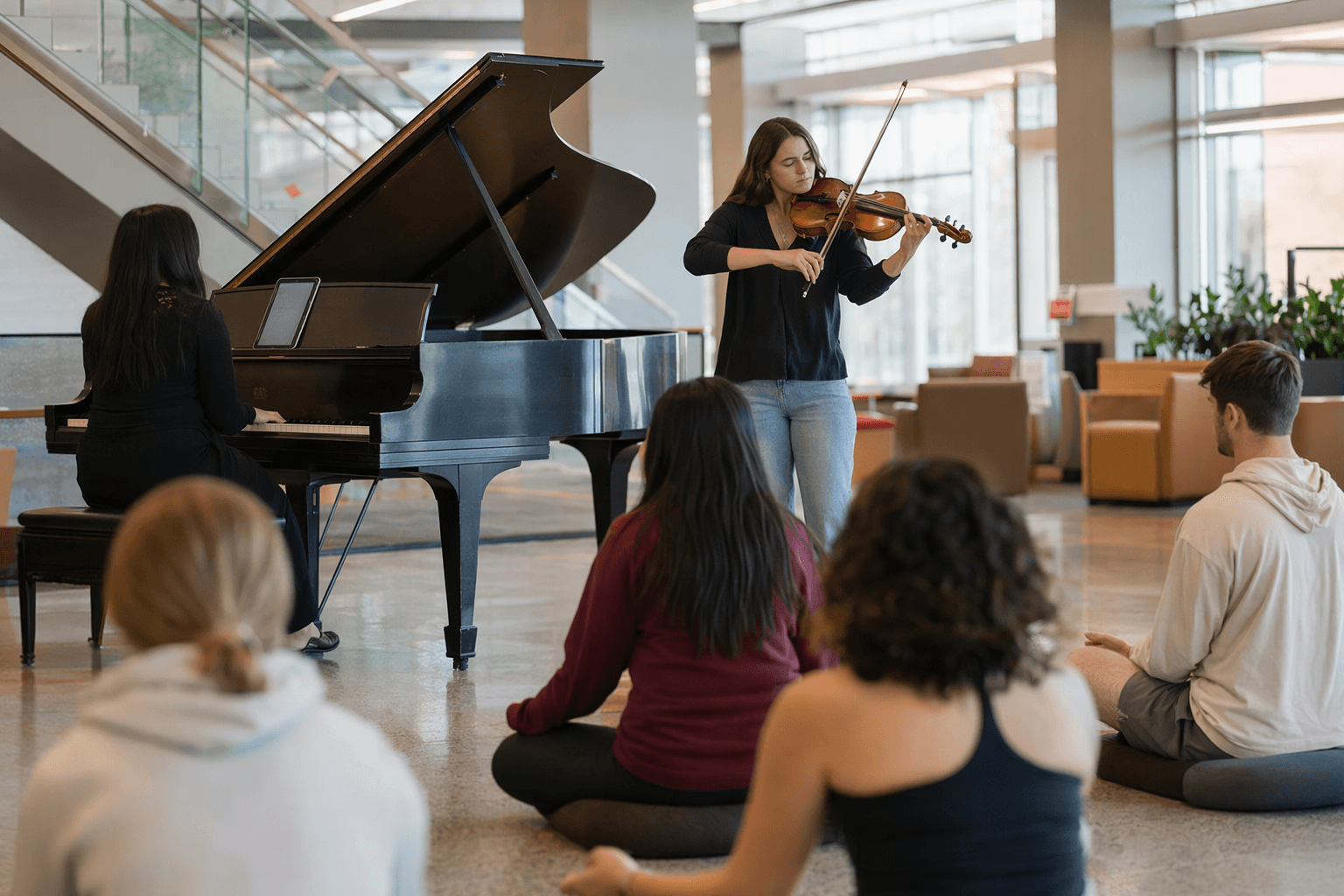 Washington State University offers live music, meditation for finals-week relief