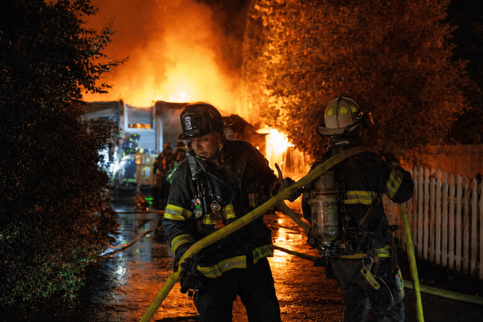 Medford backyard blaze draws mutual aid from five departments