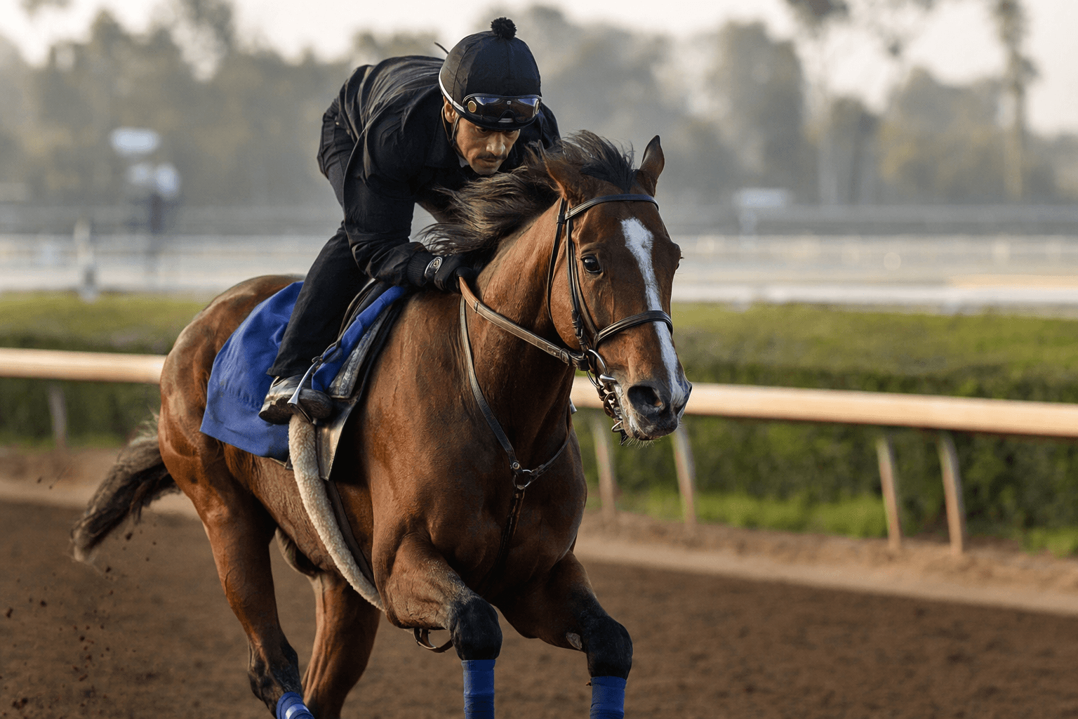 Journalism returns to Santa Anita work tab, Met Mile looms next