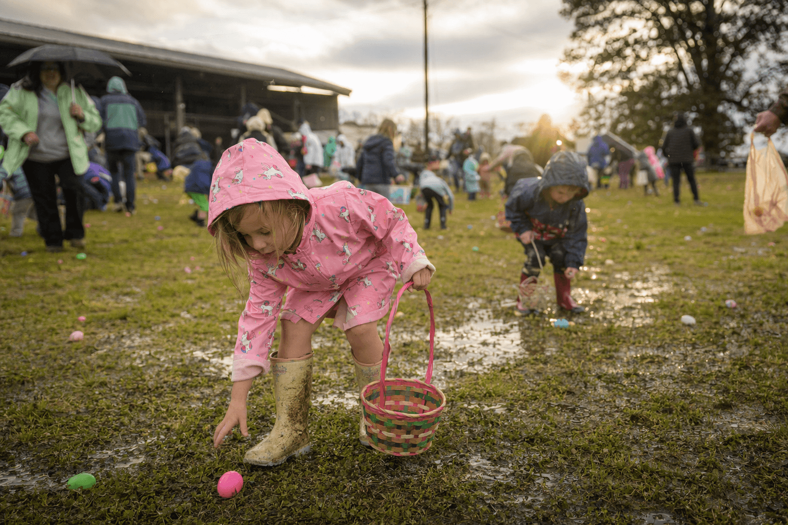 Booneville Easter egg hunt draws crowd despite rain at fairgrounds