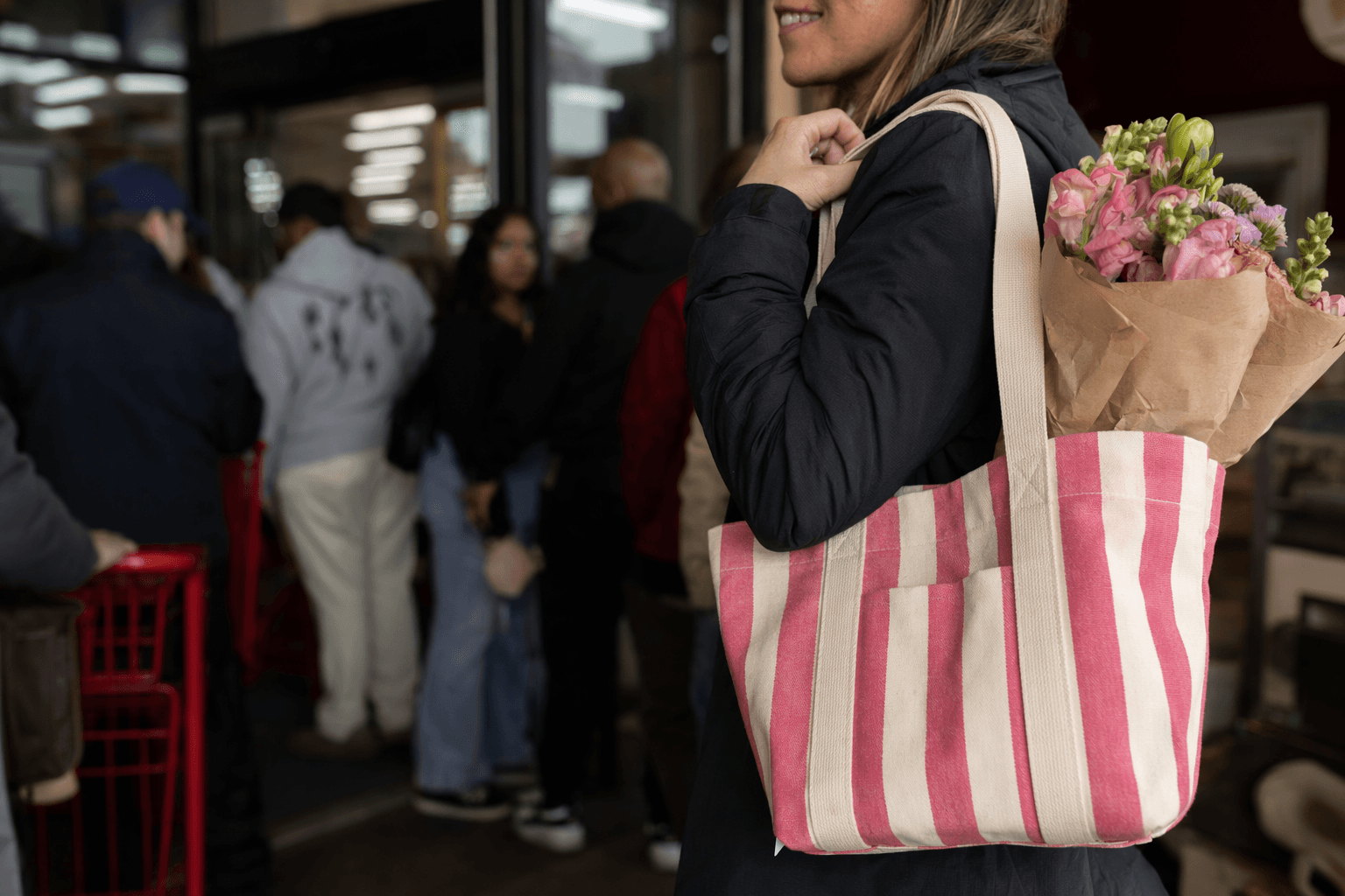 Trader Joe's striped tote bags set off another customer frenzy