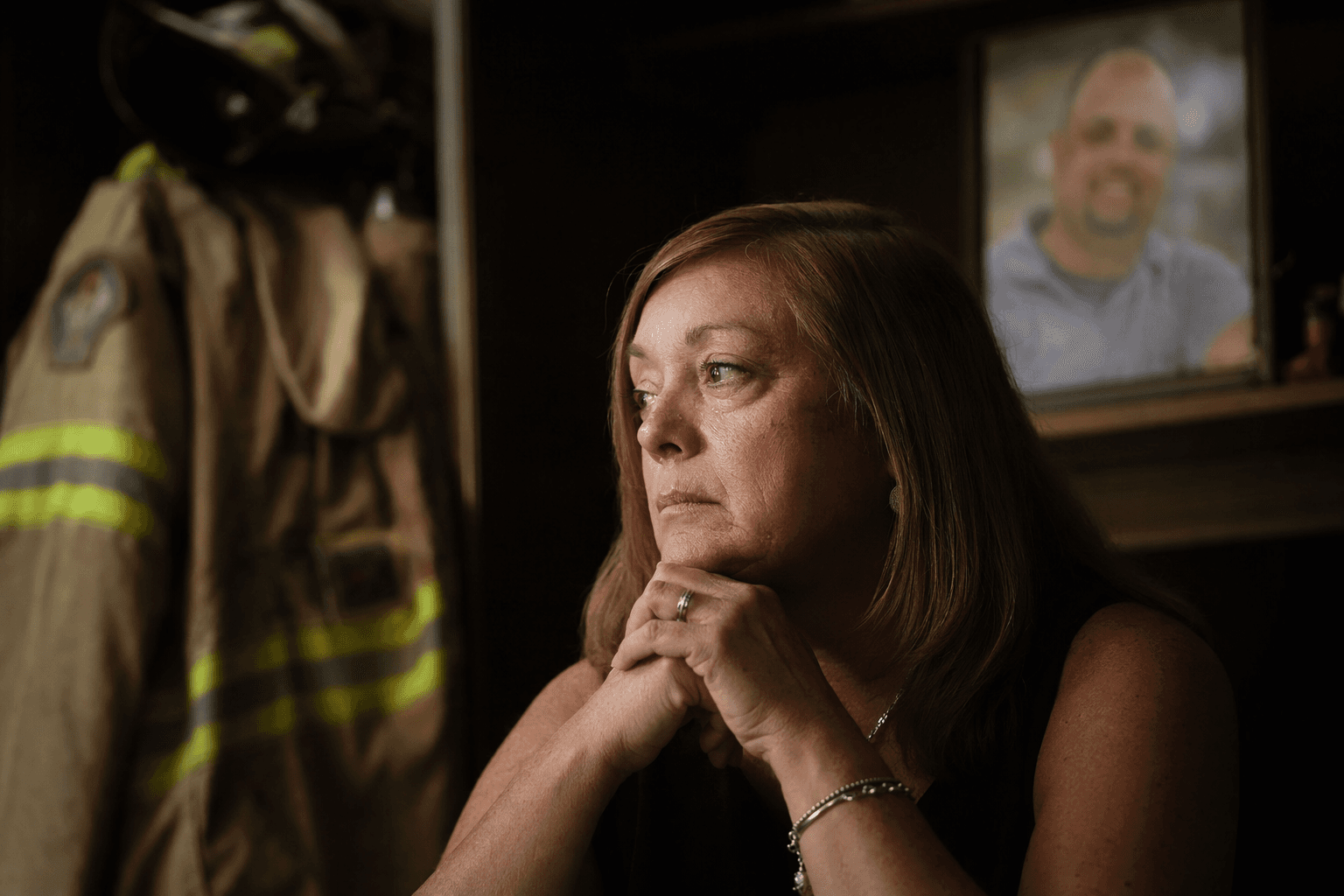 Widow of firefighter killed at Trump rally demands Secret Service answers