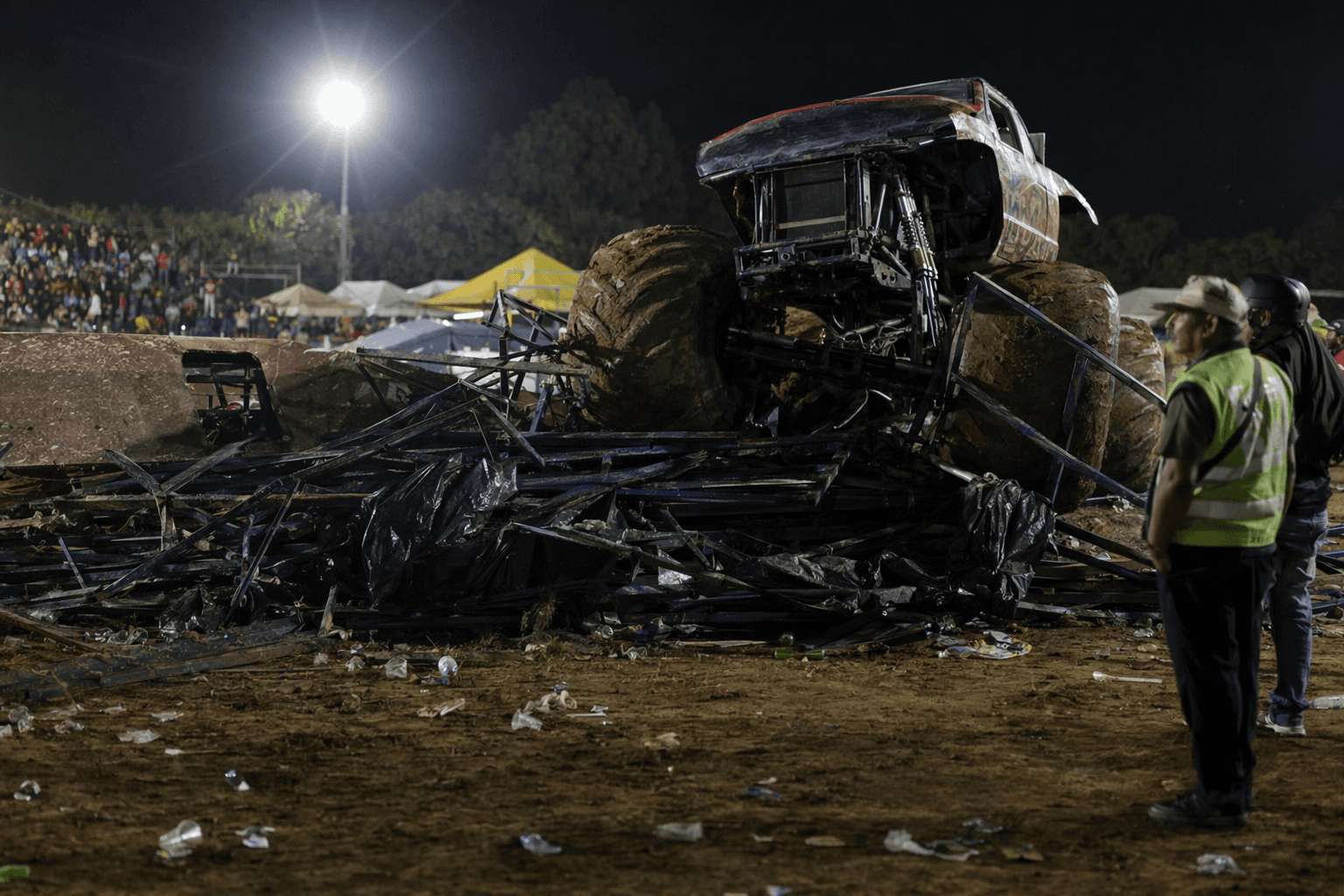 Monster truck crashes into crowd at Colombian exhibition, killing two, injuring 37