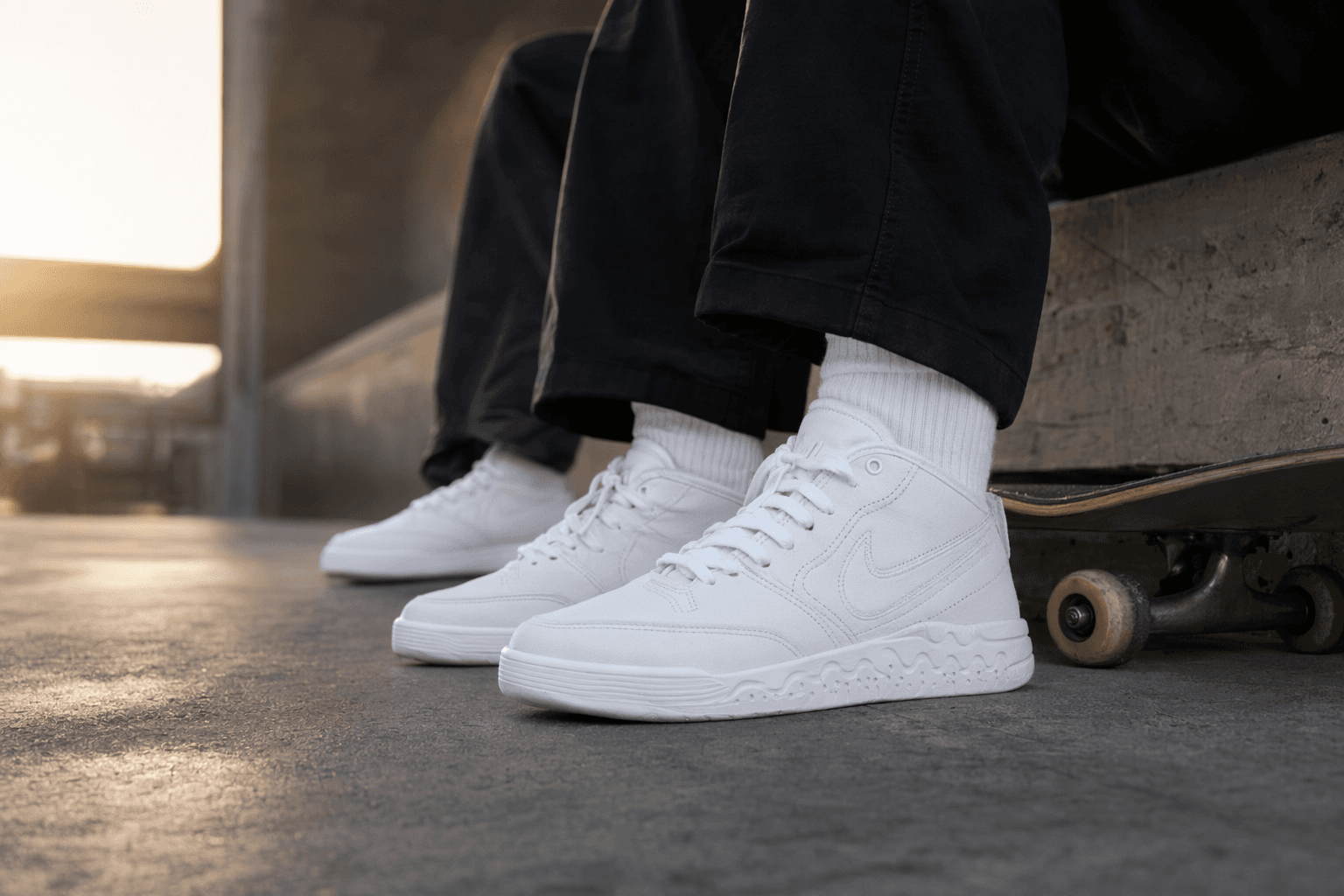 Nike React Leo Returns in Clean All-White Skate Ready Look