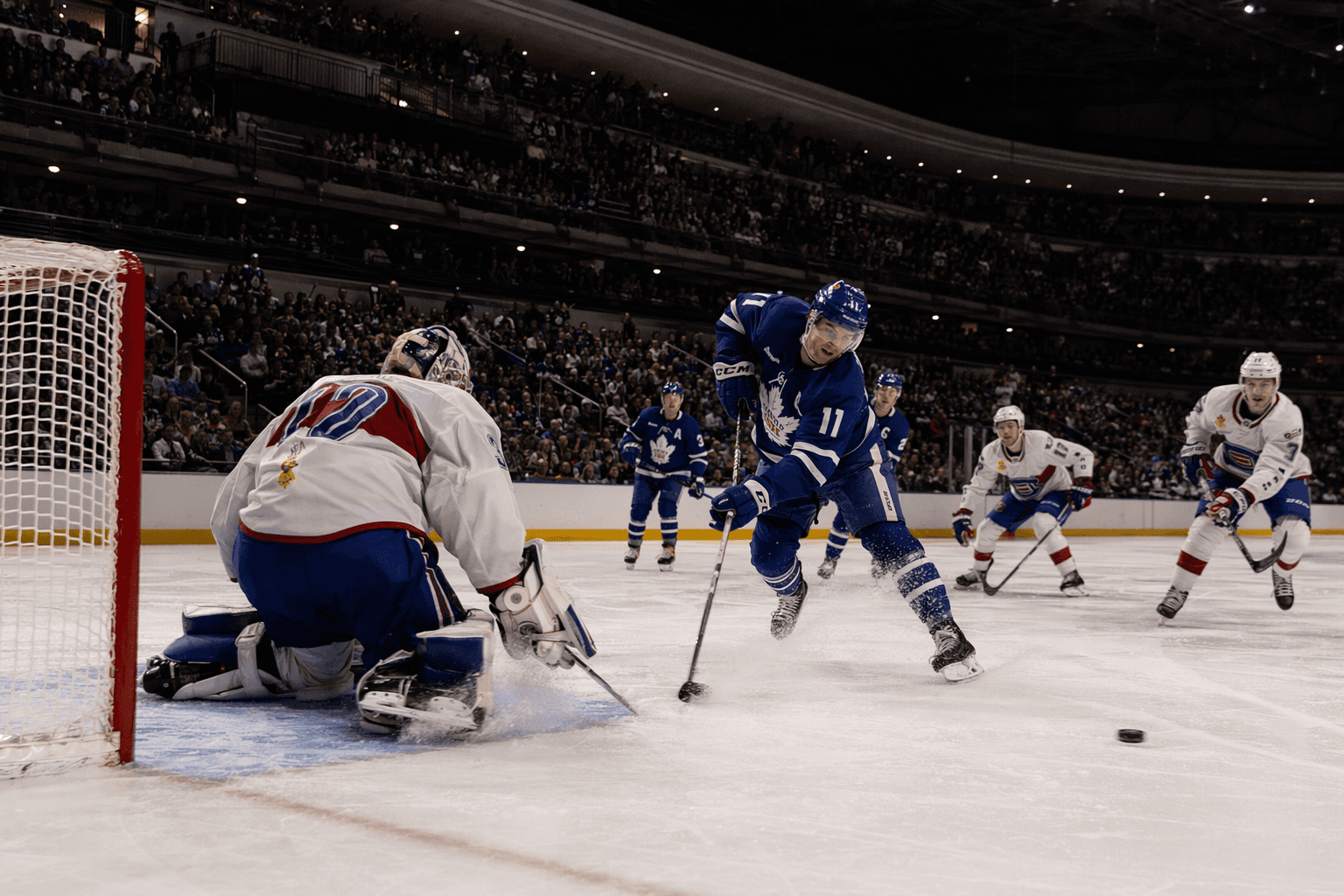 Shaw scores fastest playoff goal in Marlies history, Toronto tops Laval 6-2
