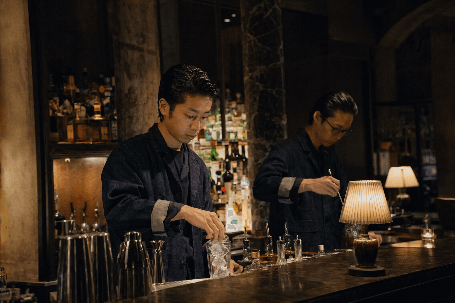 Onitsuka Tiger outfits Soho House Tokyo staff in 1950s workwear-inspired denim uniforms