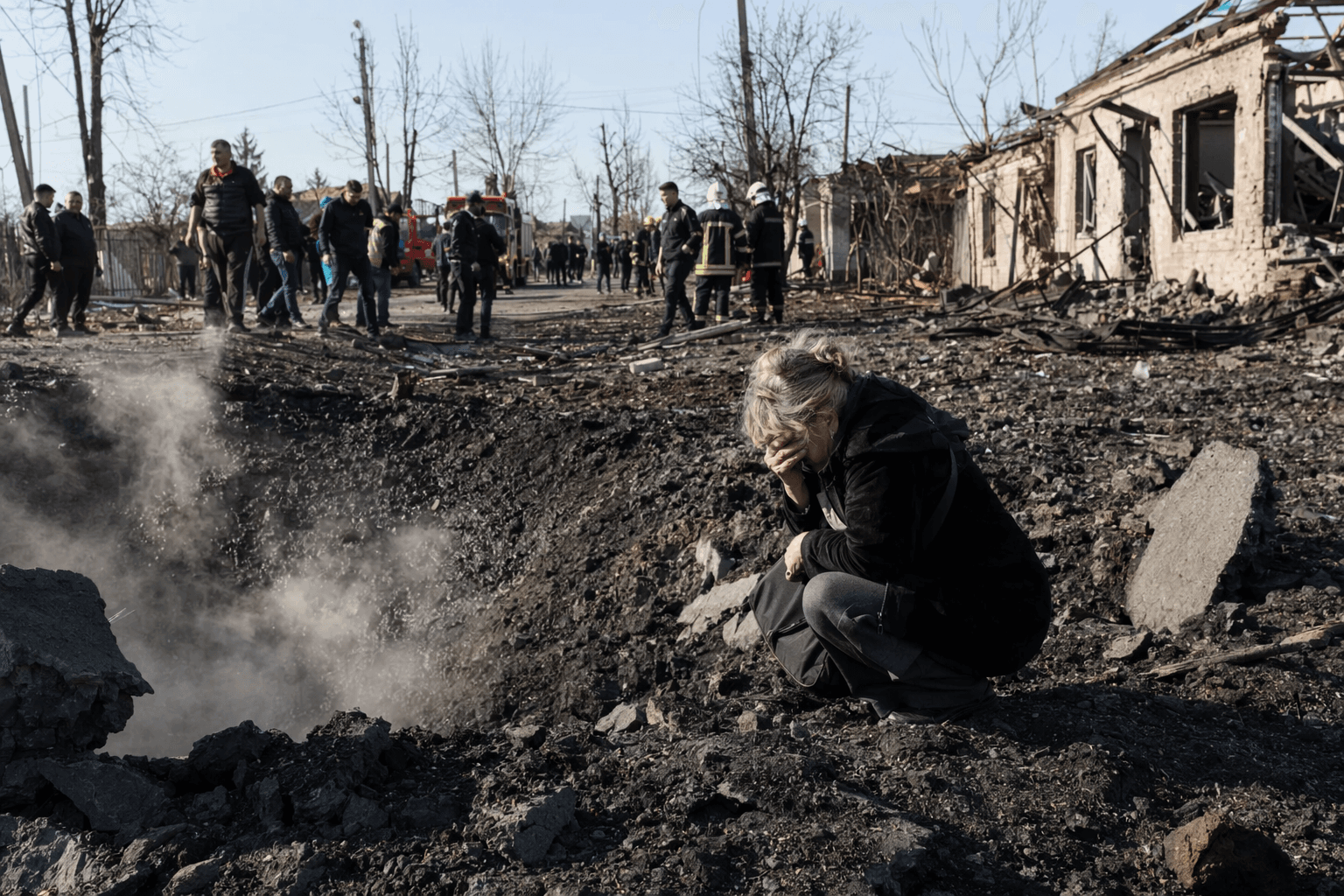 Russian missile strike kills five in Ukrainian town of Merefa