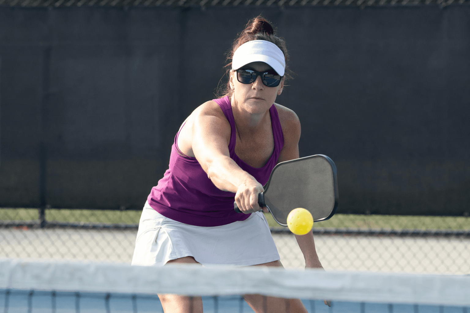 Pickleball volley fix, keep paddle forward and swing compact