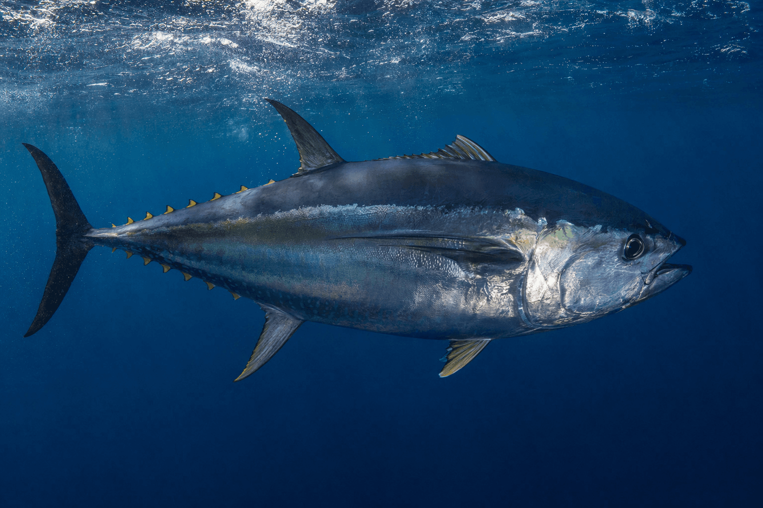 Study Reveals Bluefin Tuna Use Hydraulic Fins for Agile Hunting