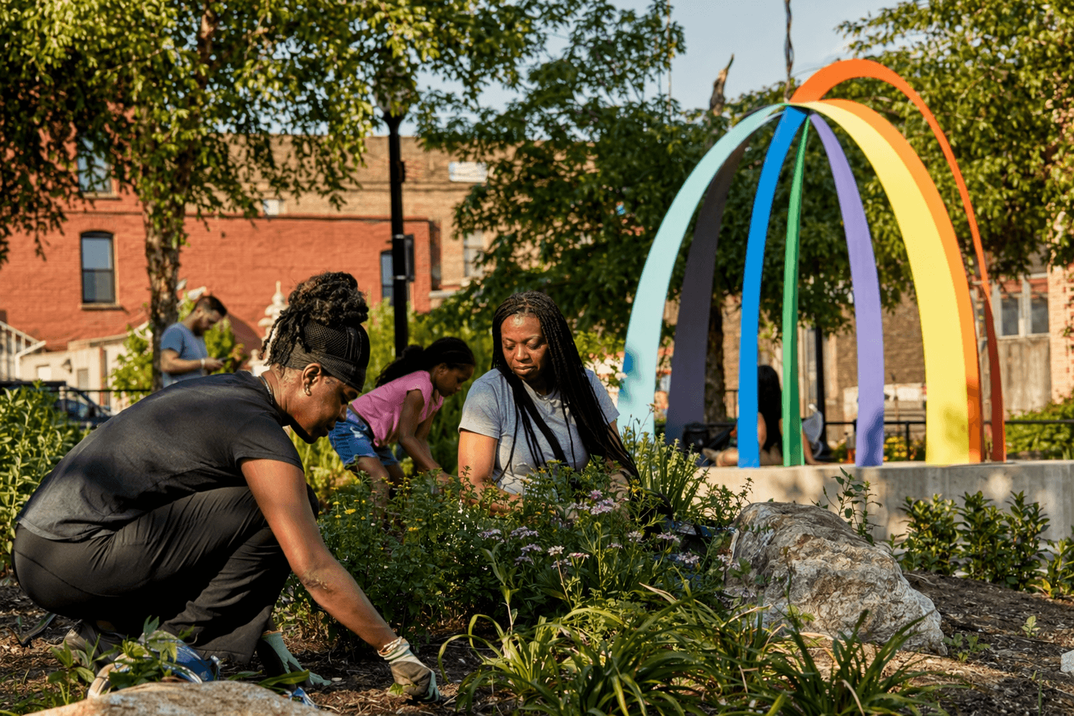 Safe Harbors Green marks 10 years with volunteer stewardship, new art commission