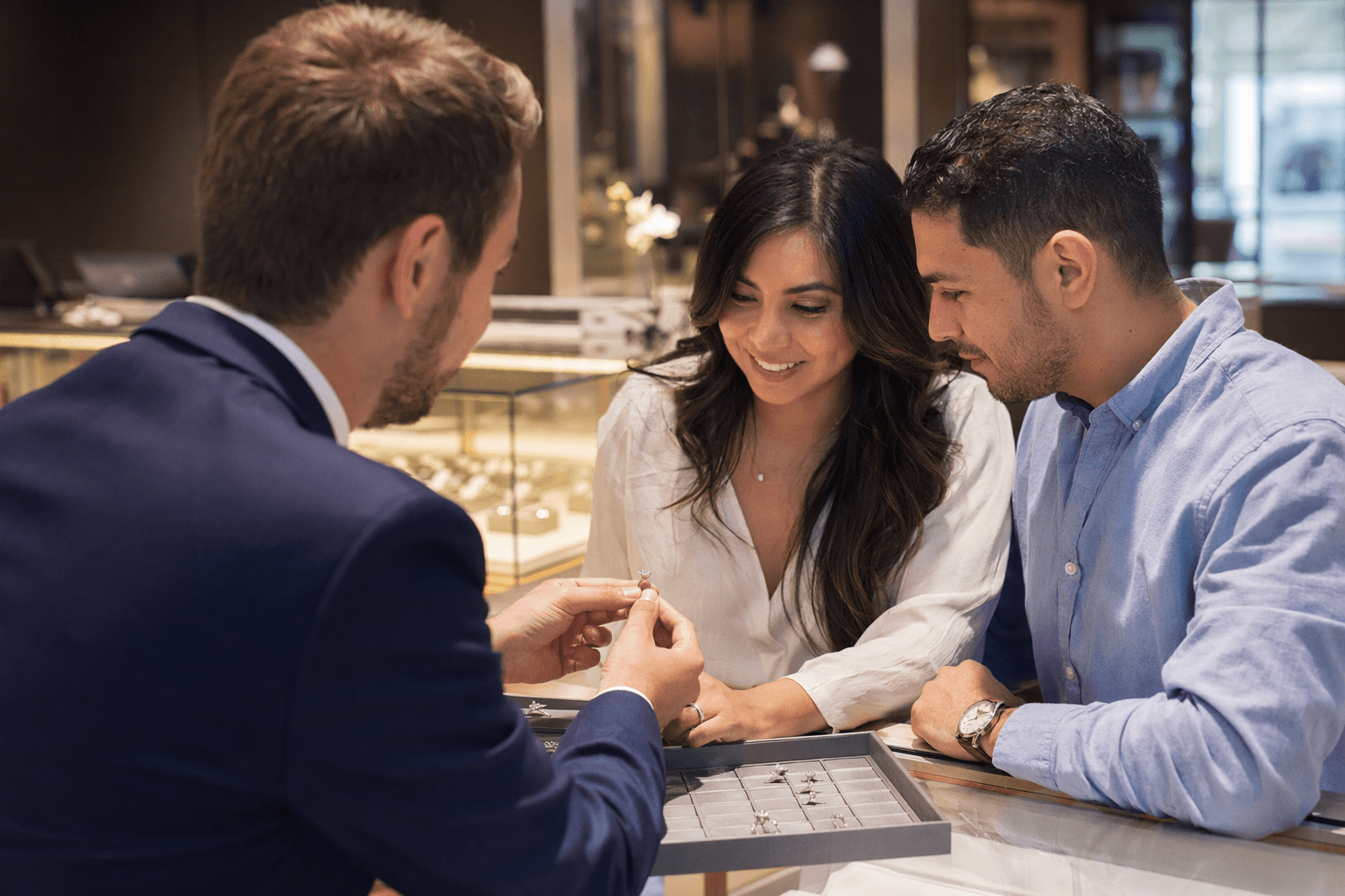 Mathews Jewelers crafts custom engagement rings with personalized design services