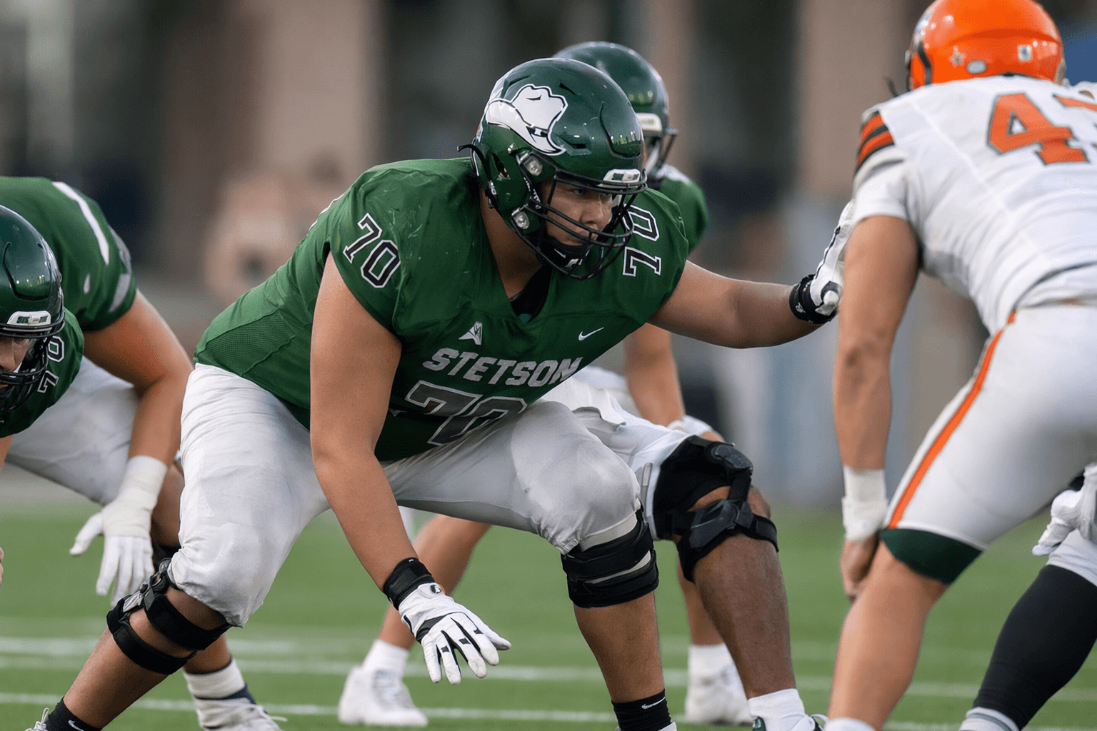 Auburn, Vanderbilt set visits for ex-Stetson lineman Vincent Chen