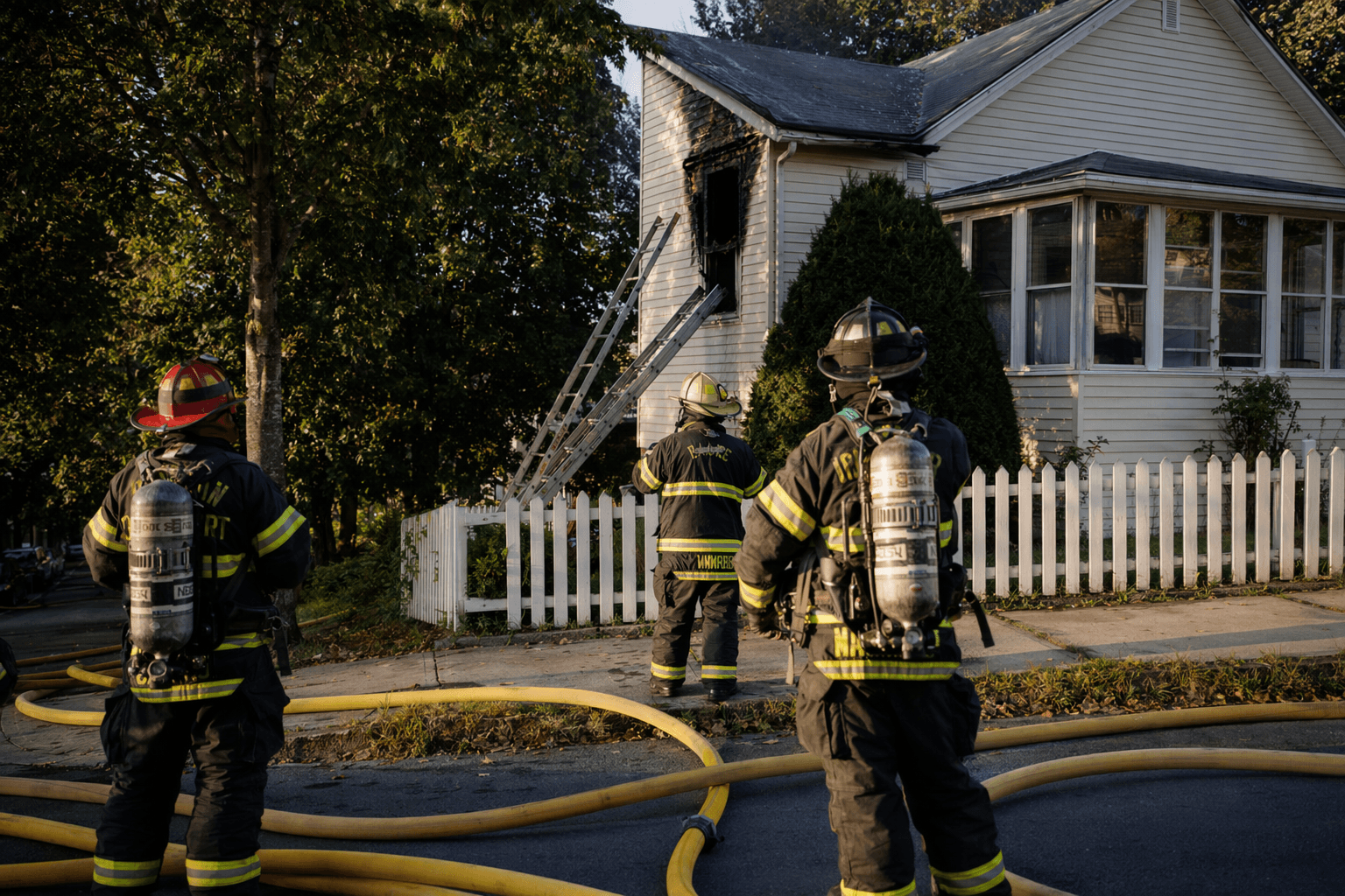 Burlington firefighters quickly contain Belmont Street house fire, no injuries reported