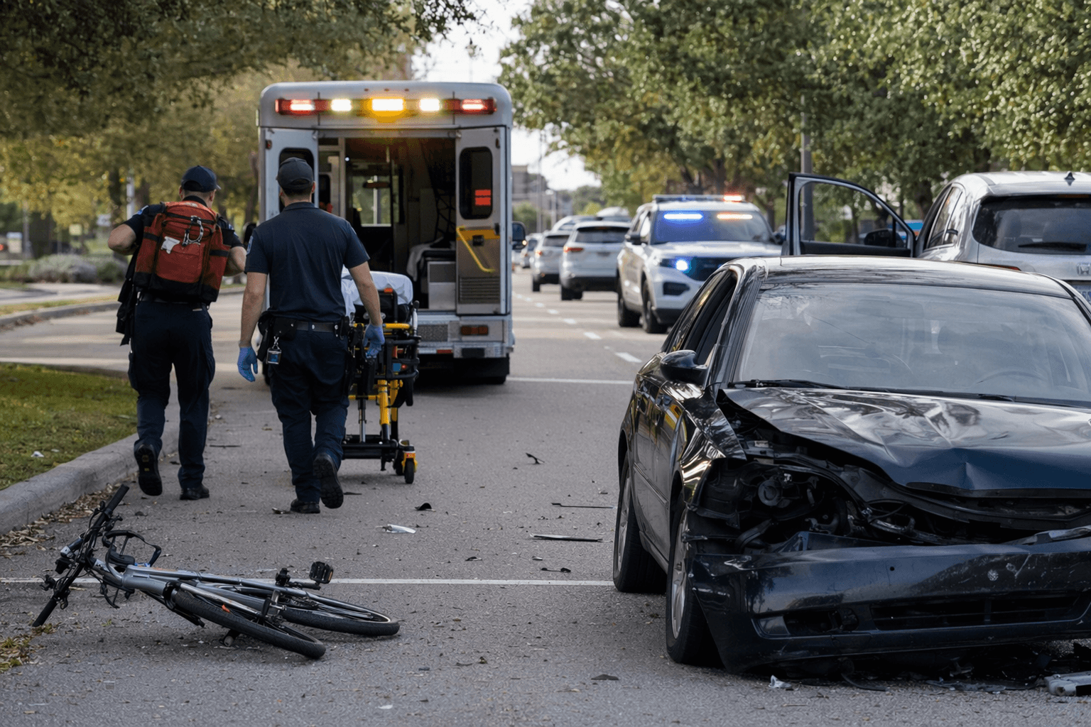 Juvenile bicyclist hospitalized after two-vehicle crash in Altamonte Springs