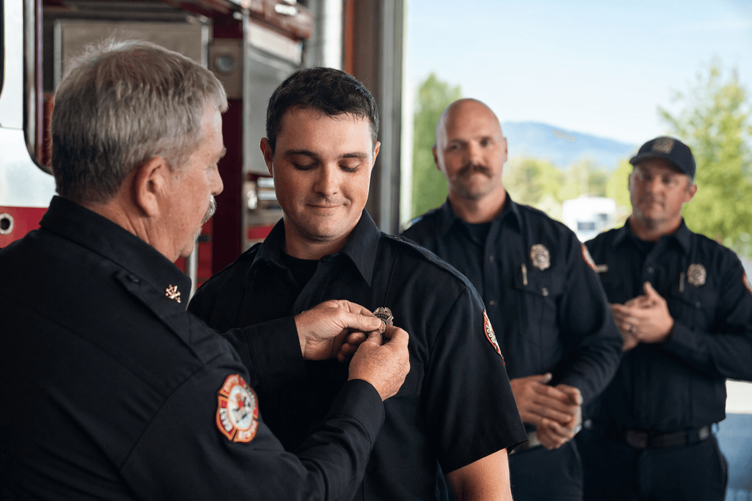 La Grande Fire Department honors Dawson after first year of service