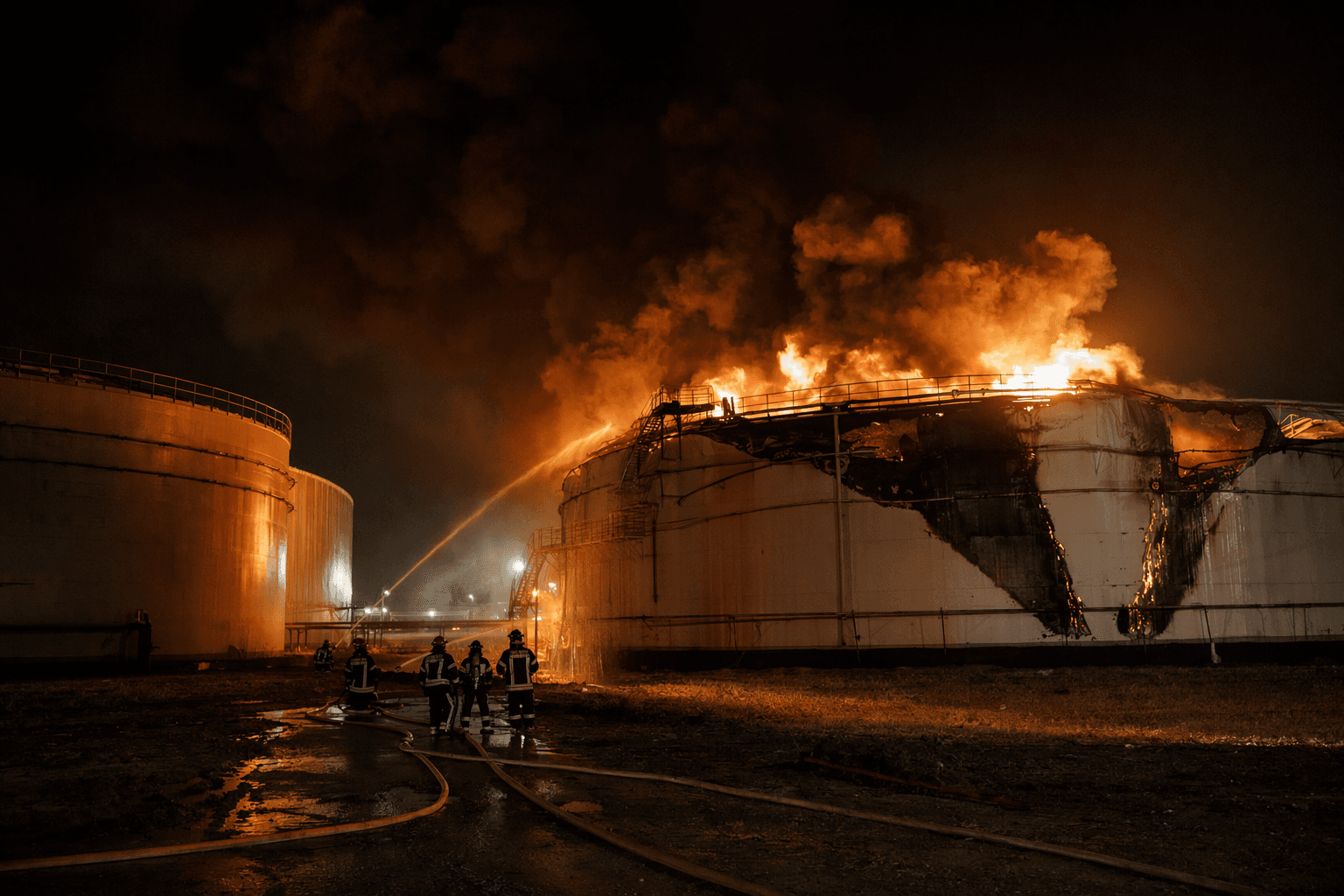 Two drones from Russia crash in Latvia, one hits oil storage site