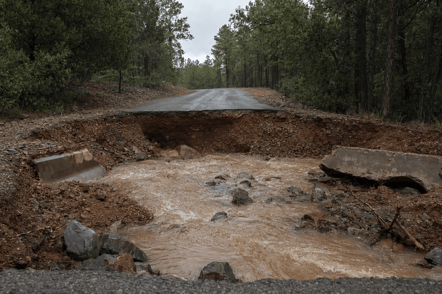 Kaibab National Forest closes flood-damaged Road 354 for a year