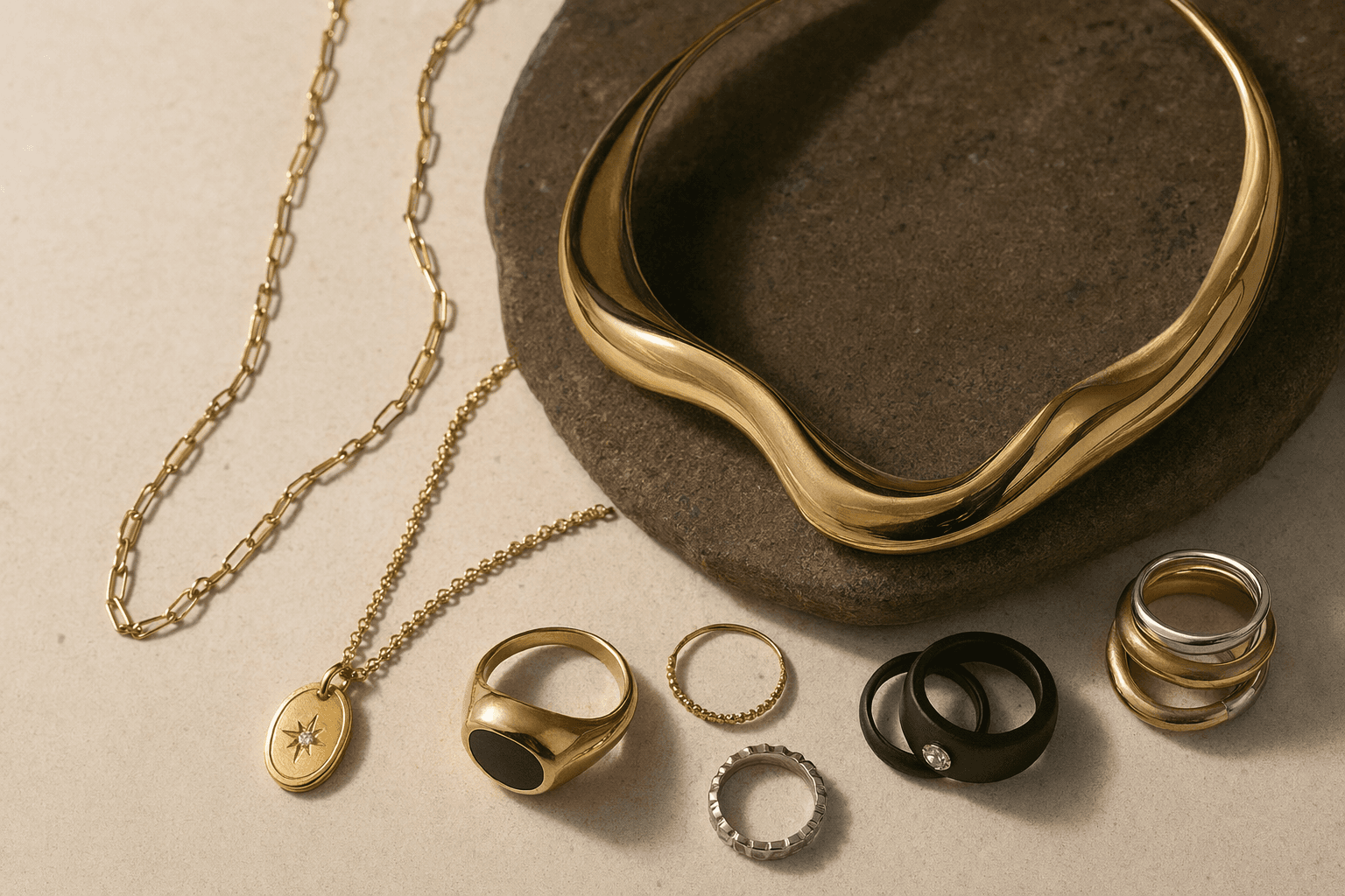 JCK Awards Spotlight Layered Necklaces, Bold Rings, and Mixed-Metal Looks