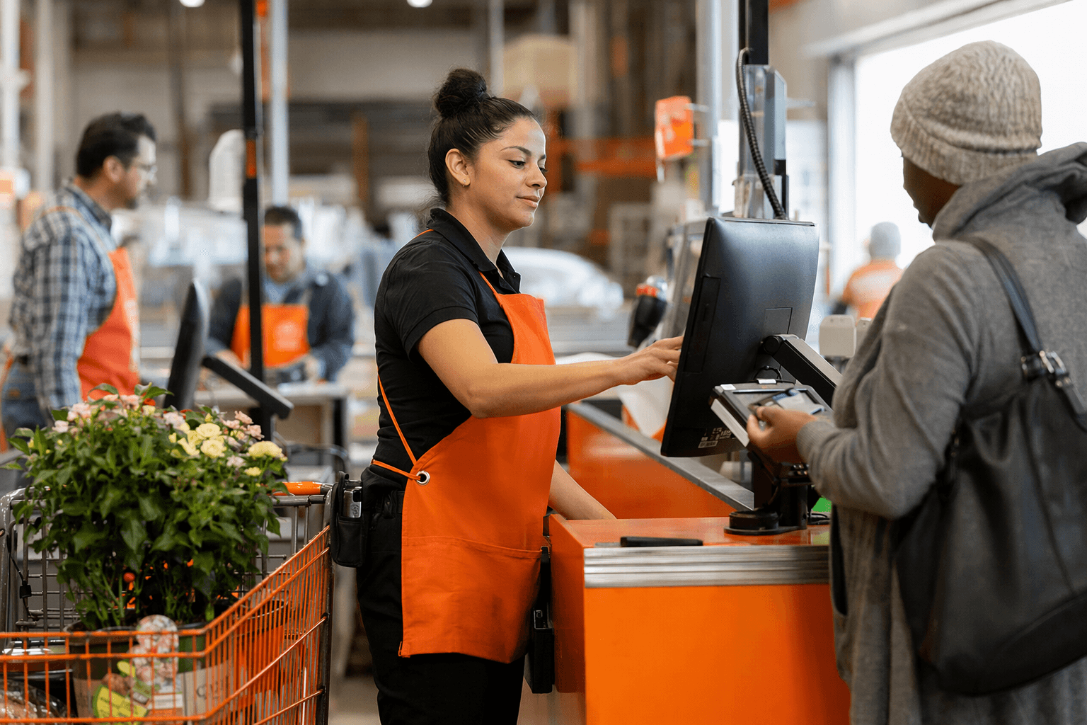 Home Depot cashier role blends service, shrink control, and growth paths