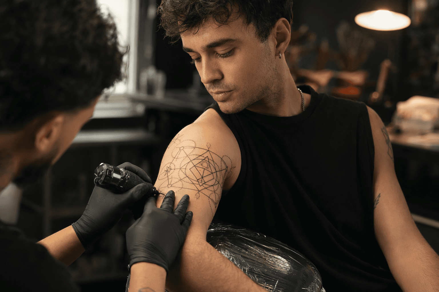 Outer Bicep Offers Ideal Canvas for Geometric Tattoos, Artists Say