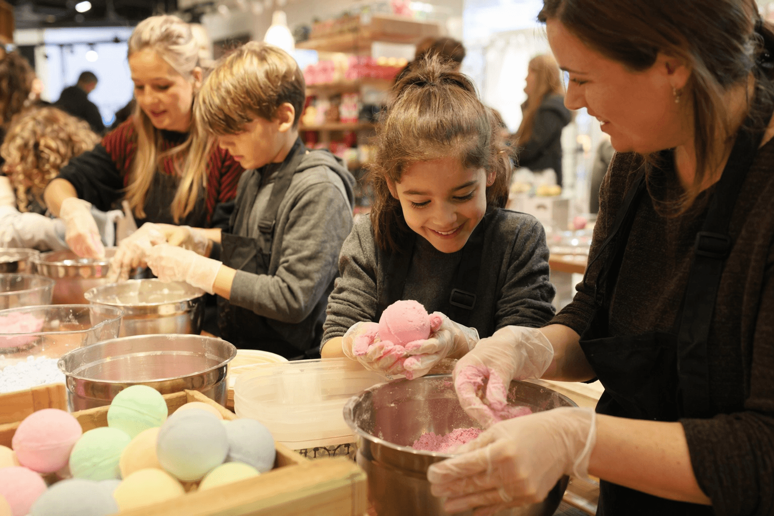 LUSH Plymouth bath-bomb workshop brings family fun to Drake Circus