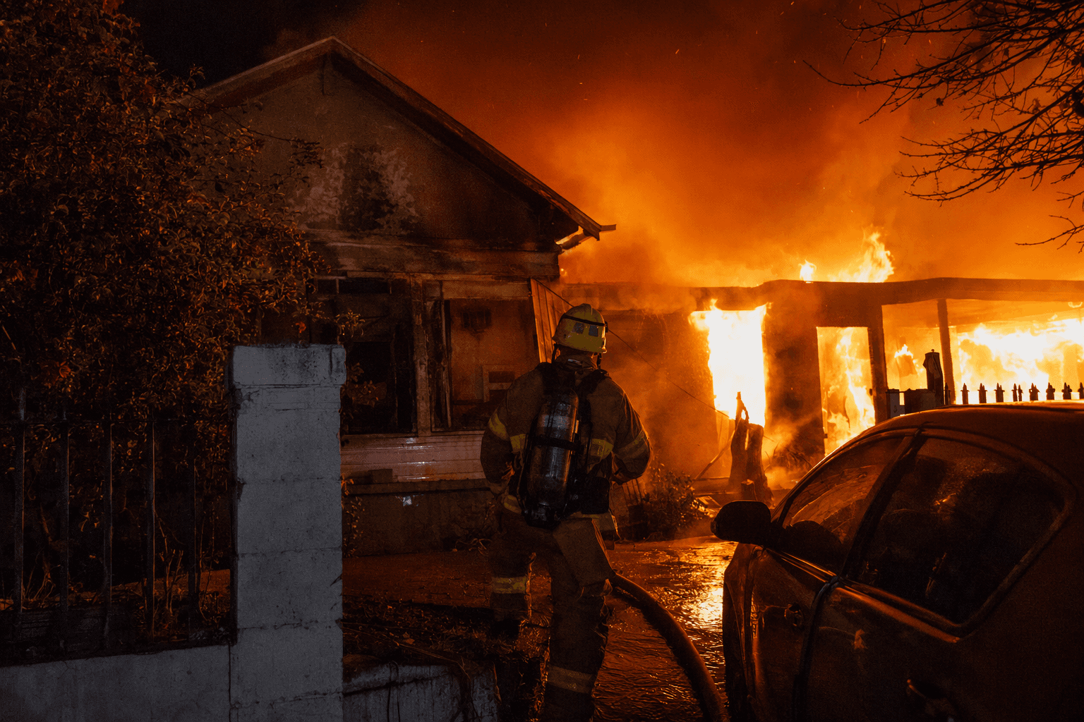 San Diego house fire kills resident, damages two homes on West St. Charles