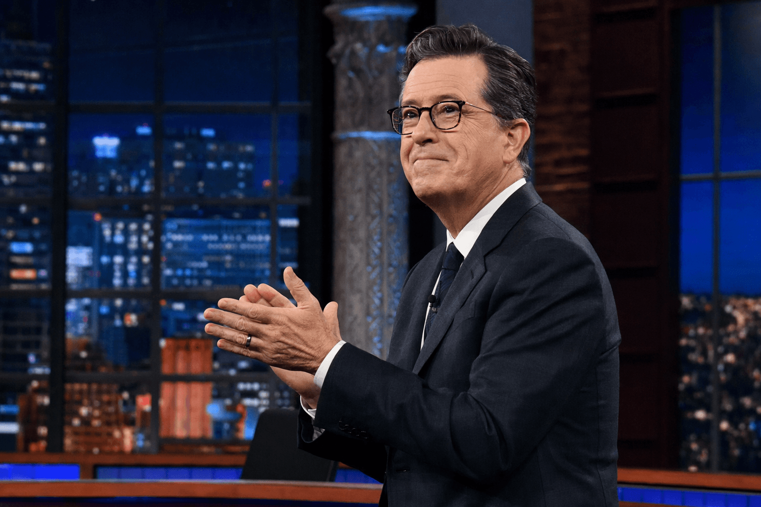 Colbert stacks final Late Show with Fallon, Kimmel, Letterman, Obama