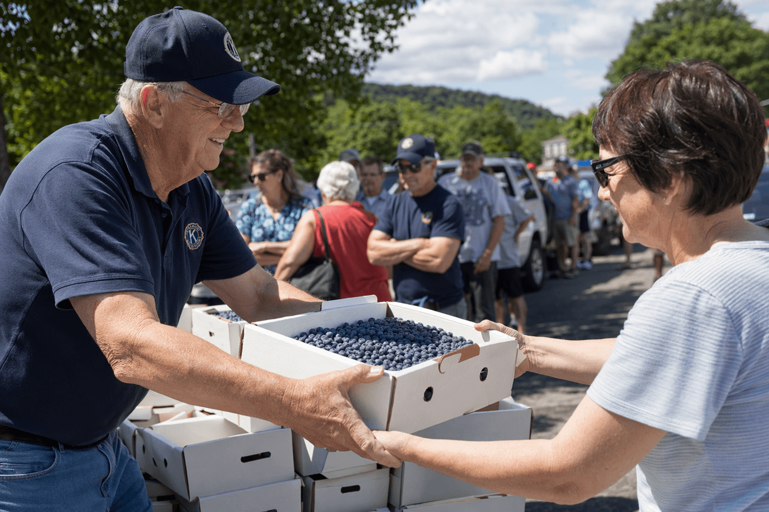 Mifflinburg Kiwanis sells 10-pound blueberry boxes to fund service work
