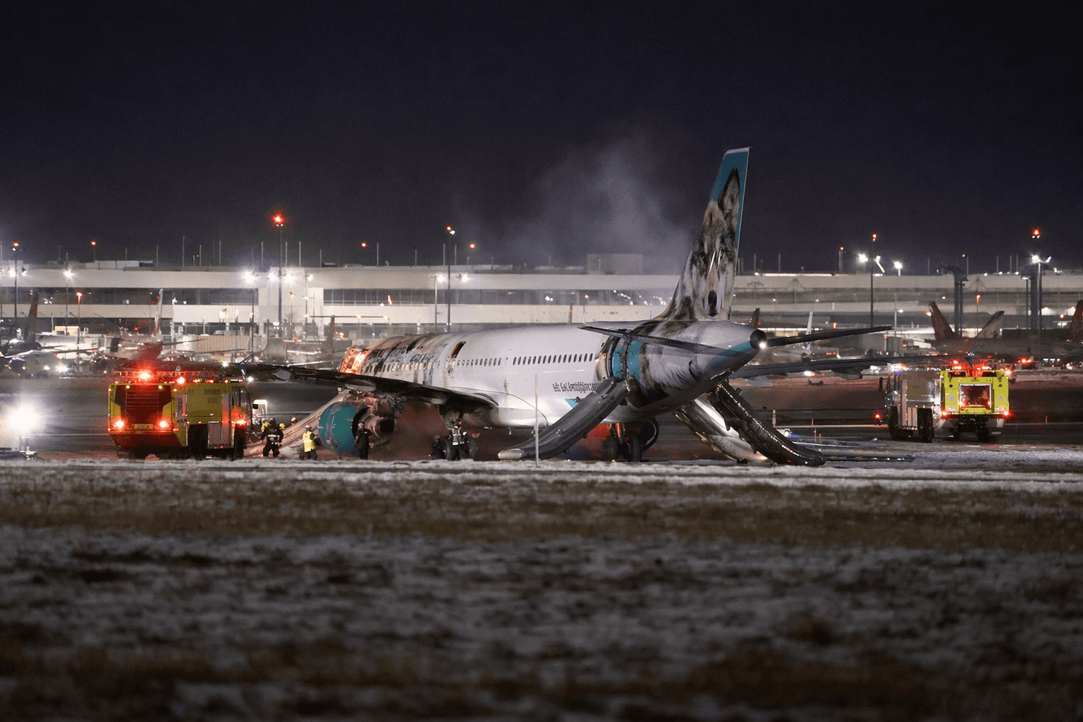 Frontier plane strikes pedestrian during Denver takeoff, passengers evacuated