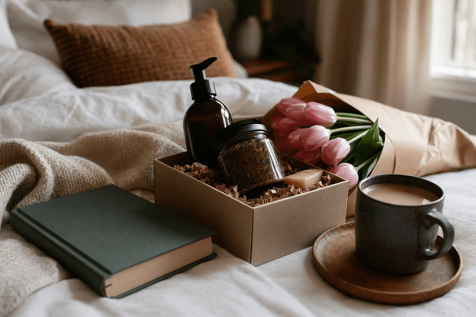 Thoughtful Mother’s Day gifts for wives, books, shampoo, and coffee scrubs