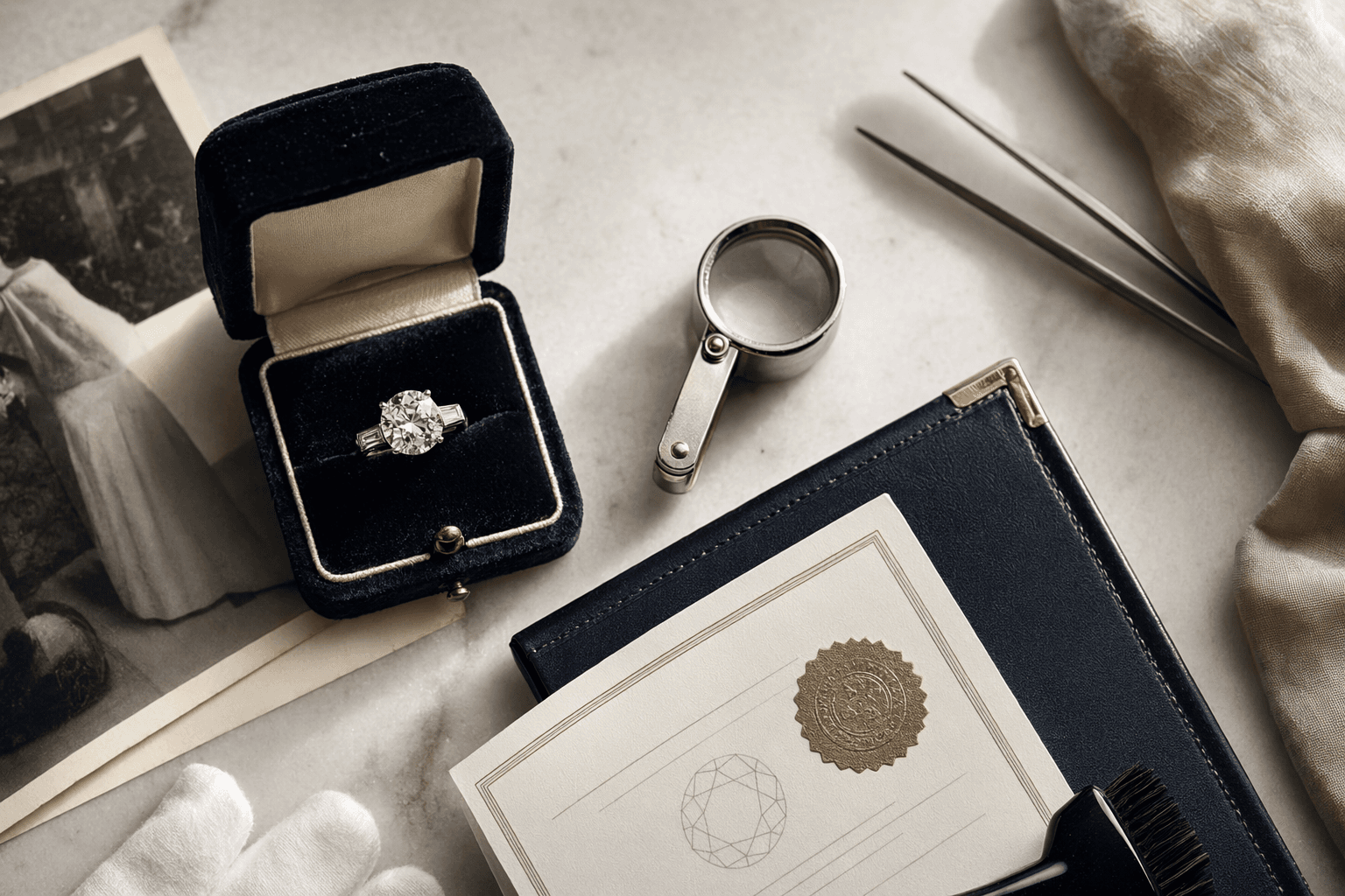 What makes diamond jewelry a true family heirloom, provenance, care, and appraisal