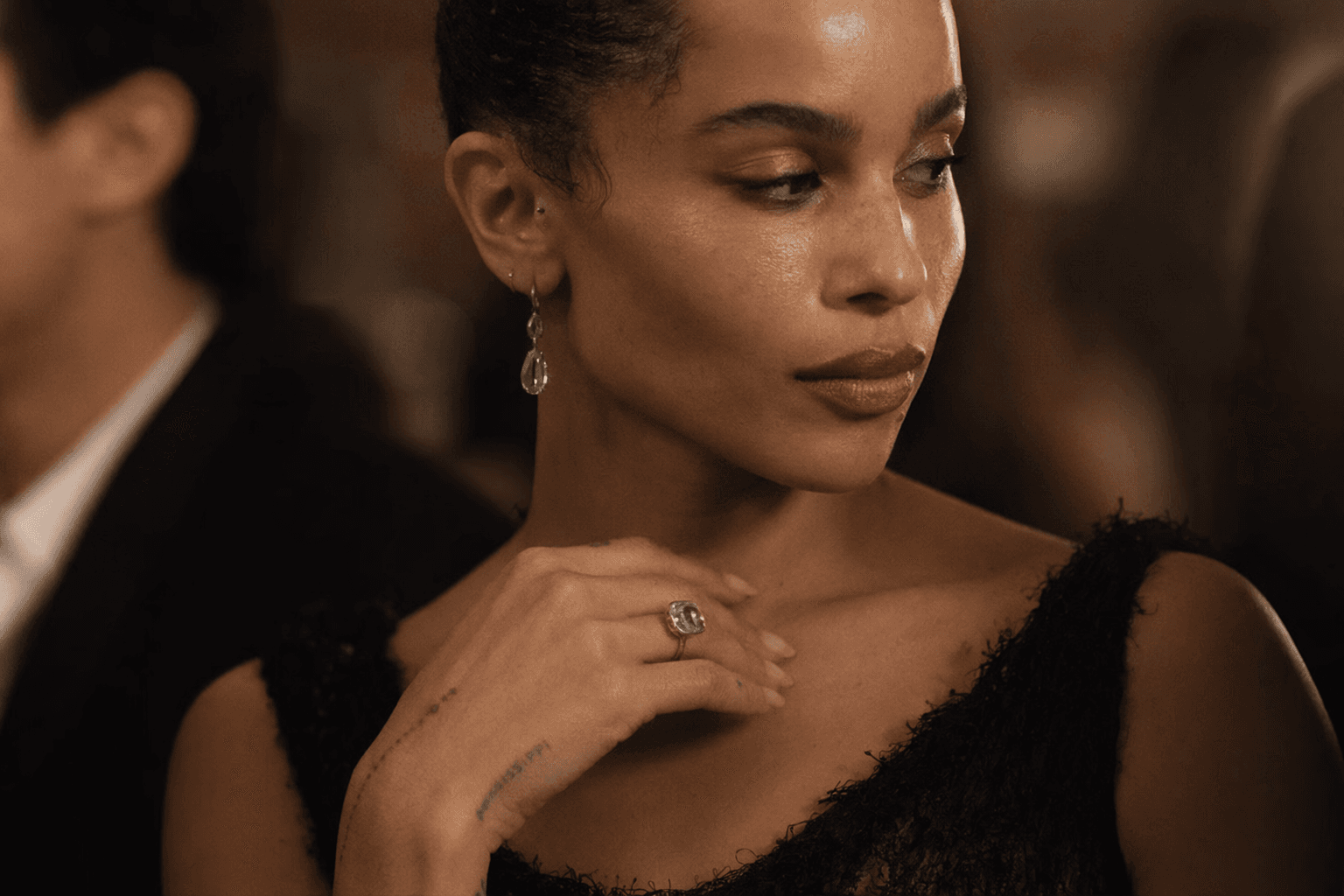 Zoë Kravitz’s Georgian-style engagement ring sparks bespoke cushion-cut trend