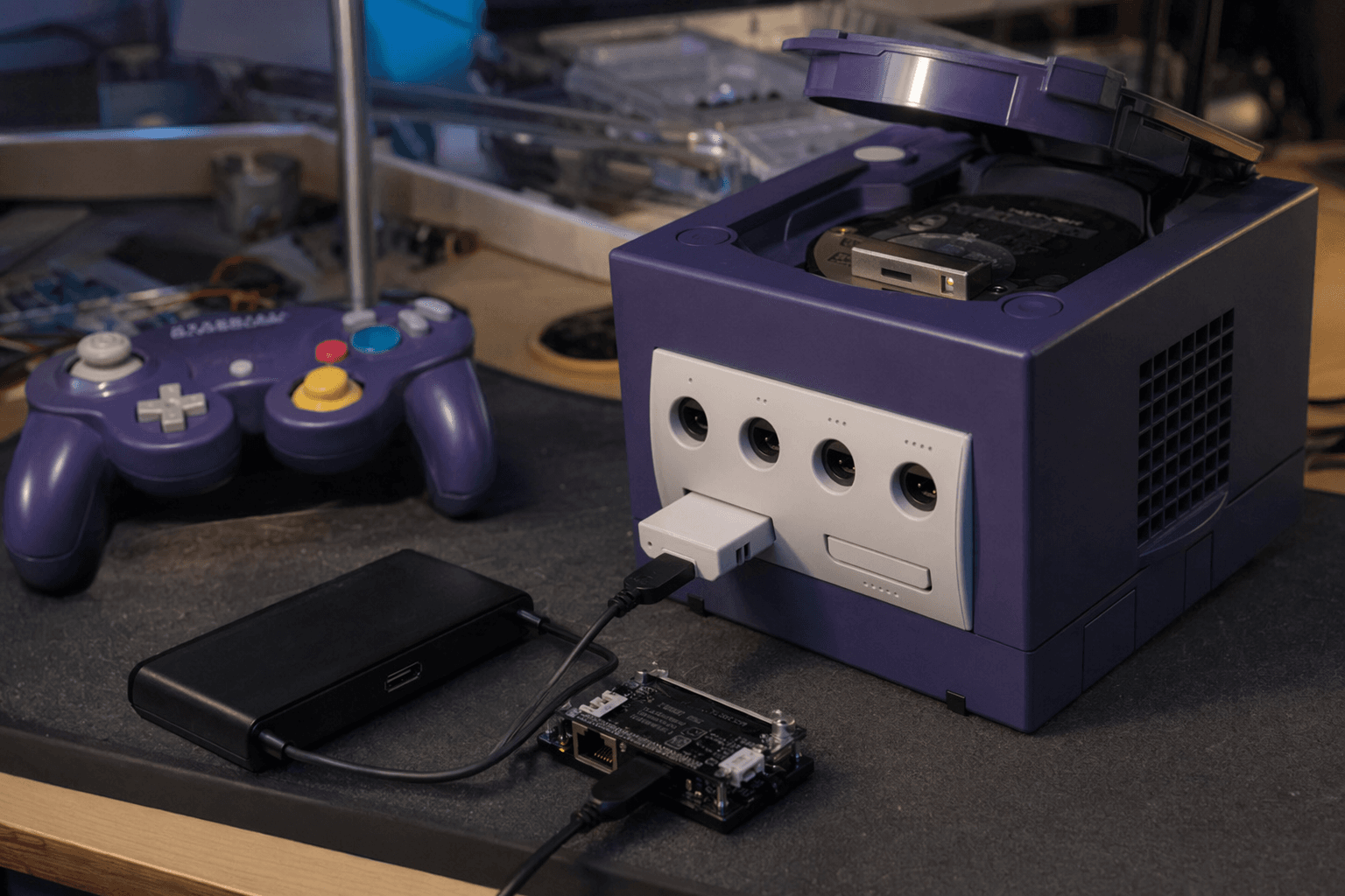 Makeo USB GameCube Adapter Enables RetroNAS Game Loading with Swiss