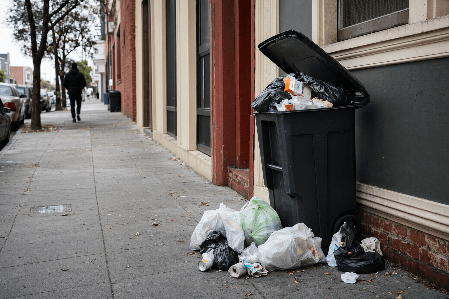 San Francisco residents say Recology trash bins are too small, worsening sidewalk messes