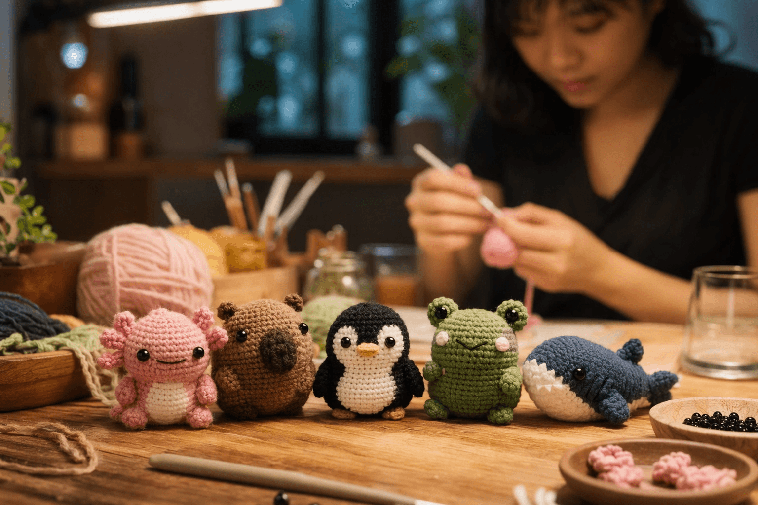 Summer Crochet Minis, Capybara, Axolotl and More Animal Amigurumi Patterns