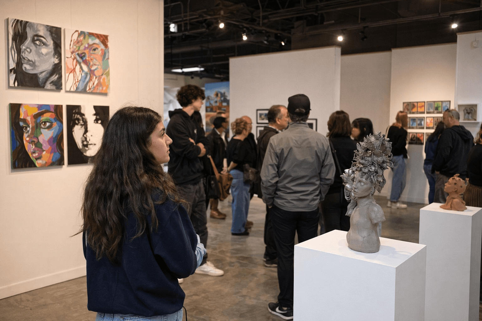 Clovis High students display art in new professional gallery space