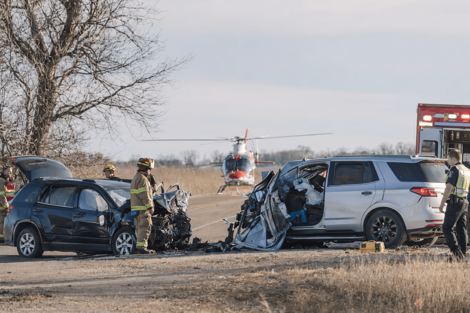 Five injured in two-SUV crash near Perham, one airlifted to Fargo