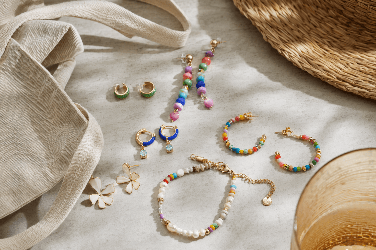 BaubleBar’s summer sale spotlights colorful everyday jewelry under $10