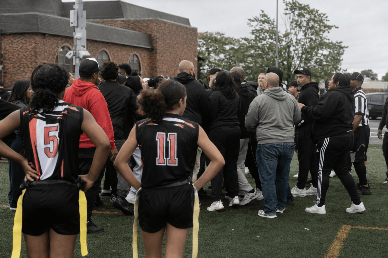 Parents arrested after flag football game fight, threats in Wyandanch
