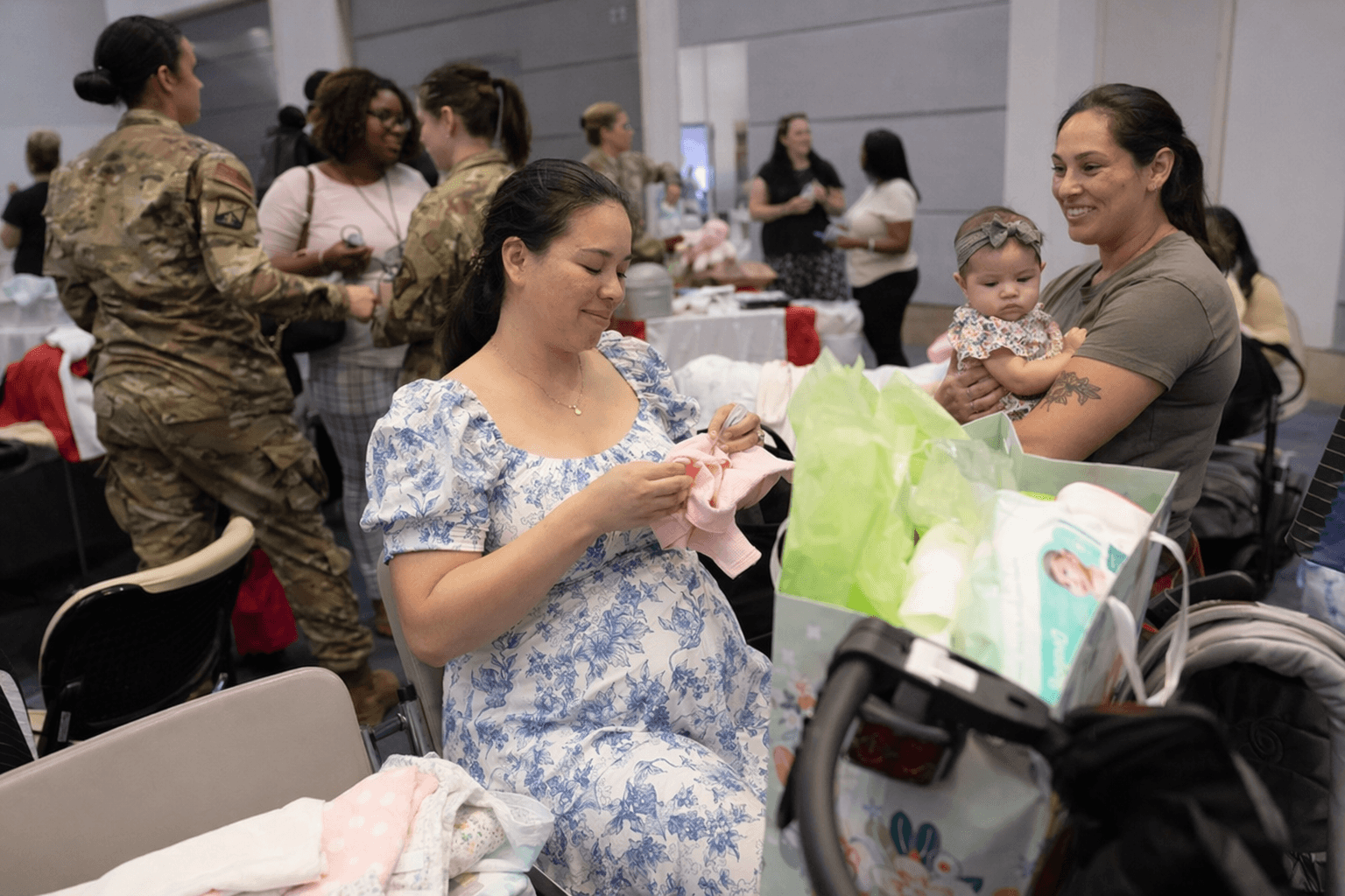 Red Cross hosts Houston baby shower for military mothers, spouses