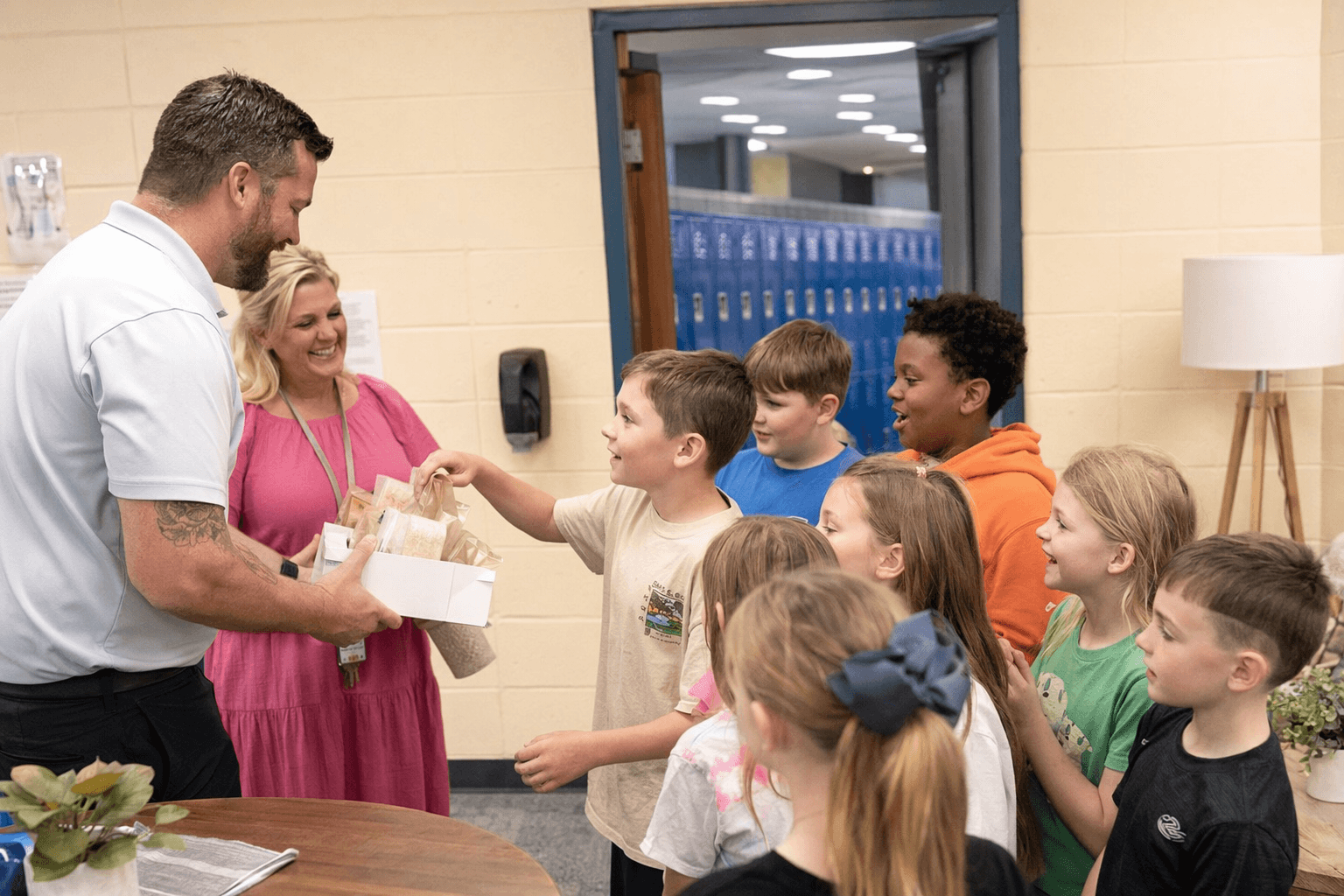 Oxford businesses celebrate teachers at Della Davidson Elementary during appreciation week