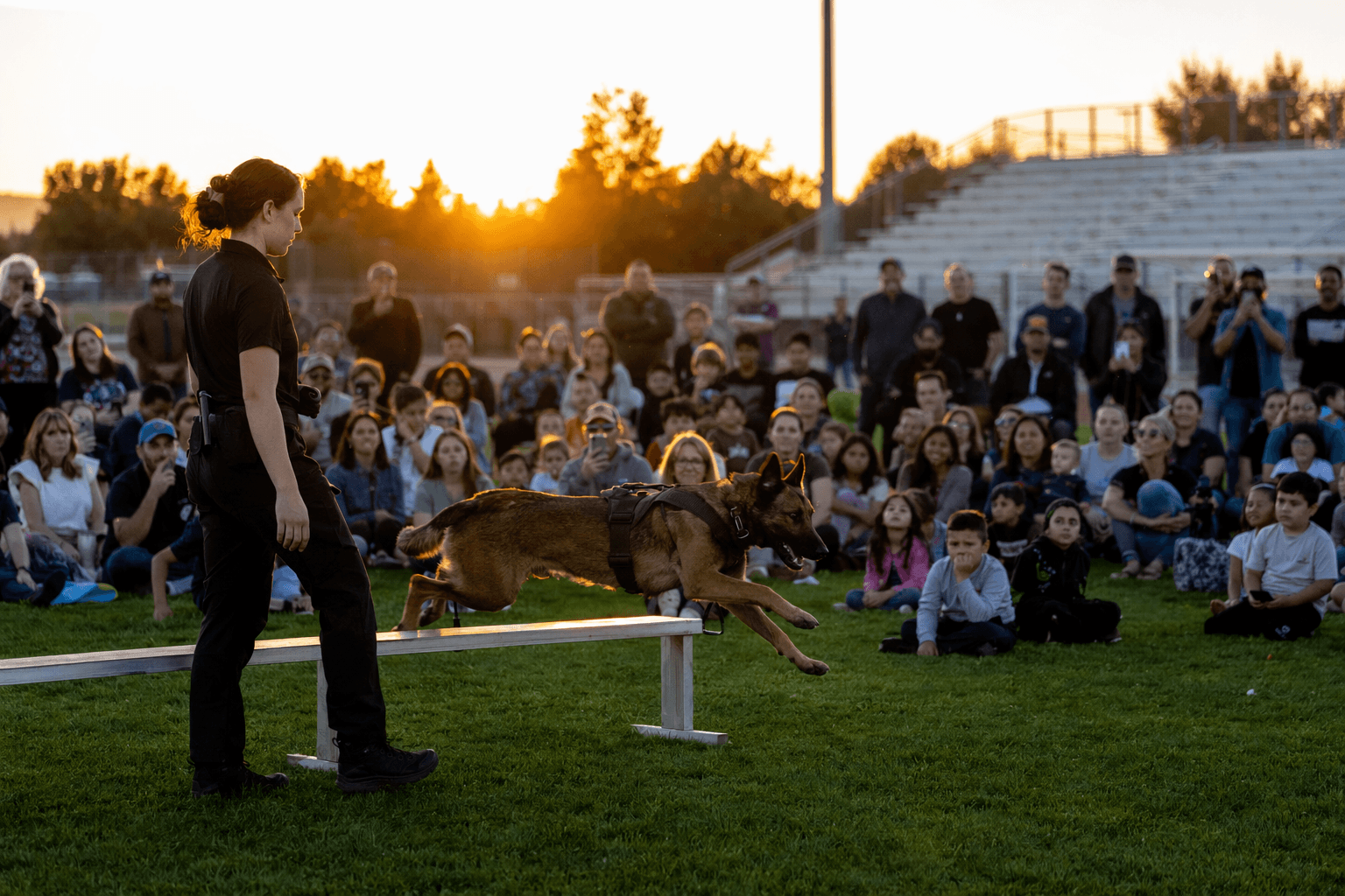 Student-led K9 demonstration draws crowd to Pleasant Hill High School