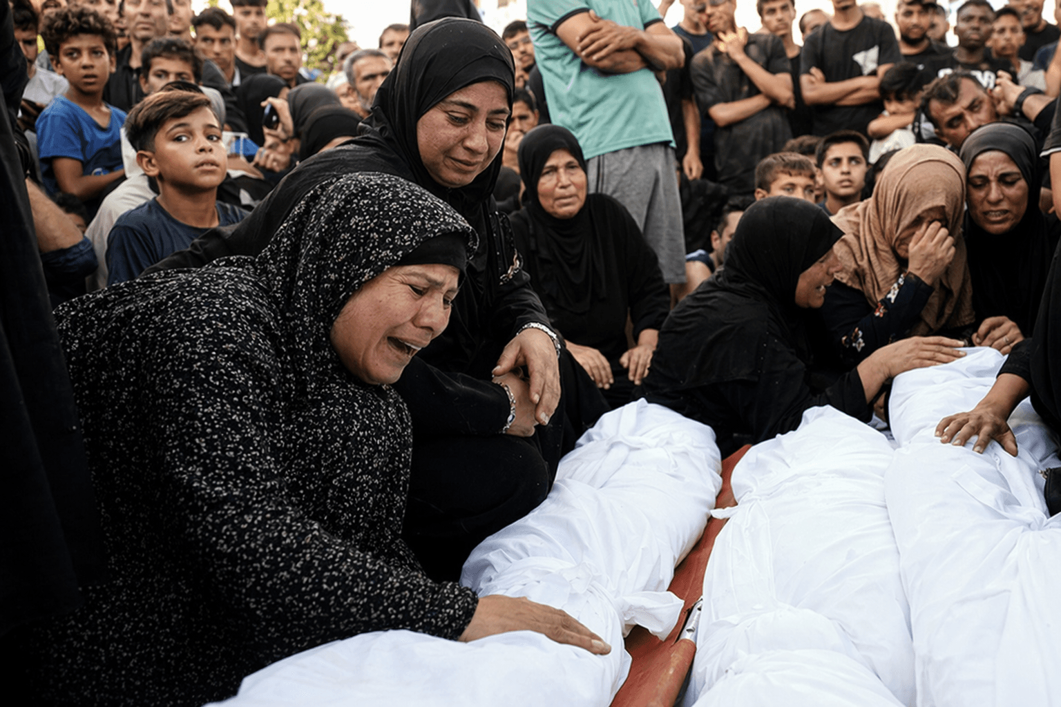 Hundreds in Lebanon mourn family of eight killed in Israeli strike