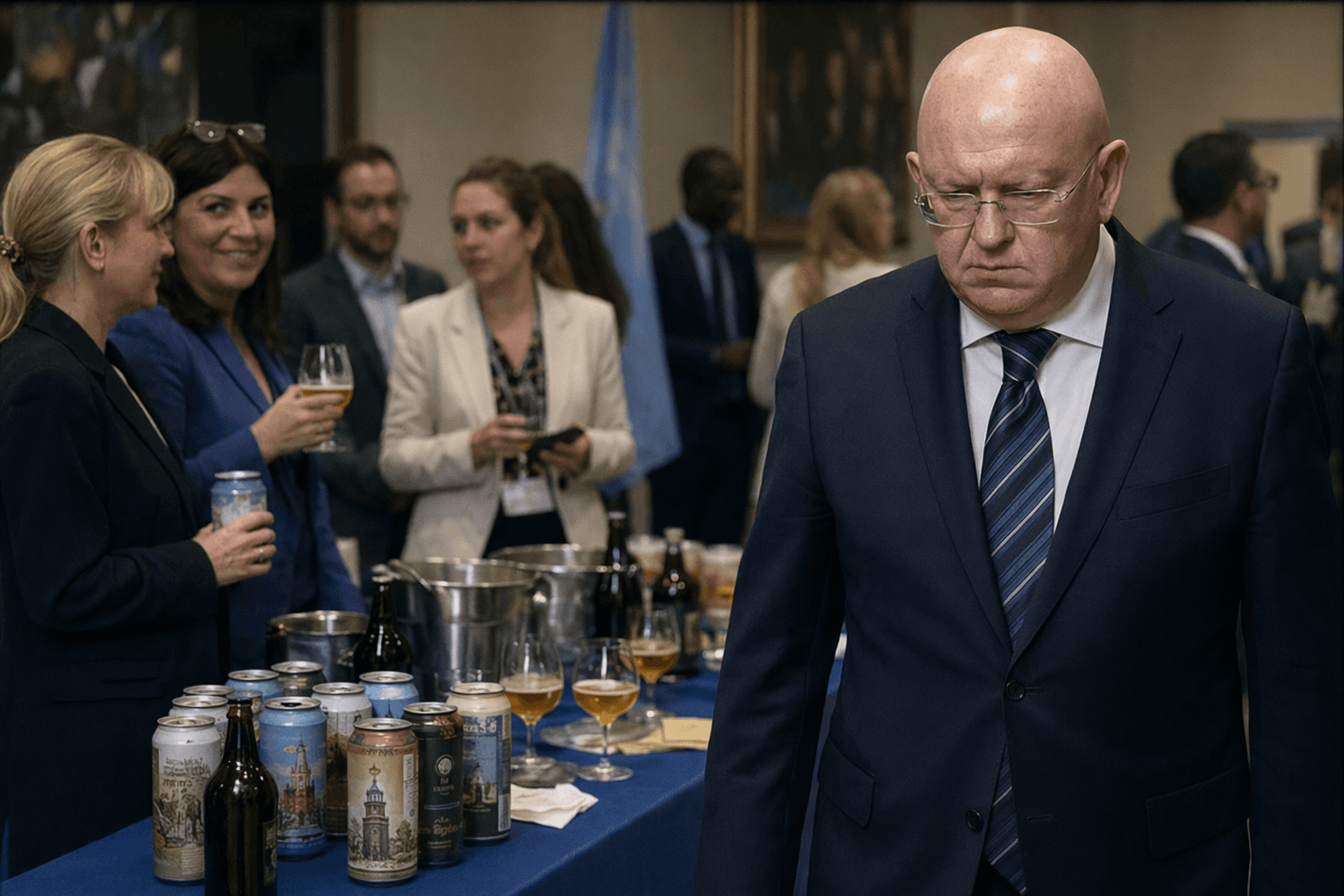 Russian envoy leaves UN beer tasting over Ukrainian craft beer label