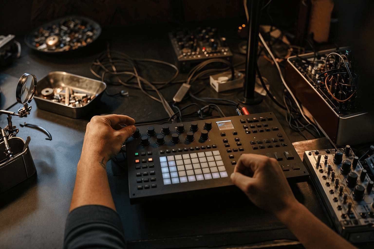 Polyend Drums debuts as a premium hybrid drum machine for performers