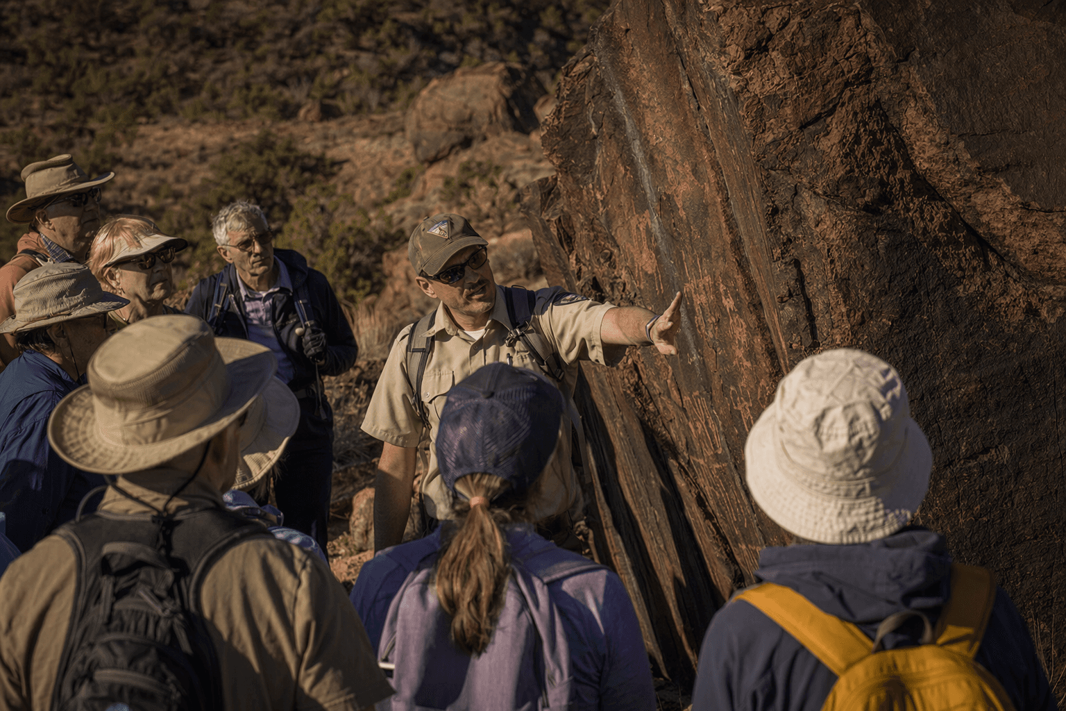 BLM guided hikes in Mill Creek Canyon explore Moab rock art