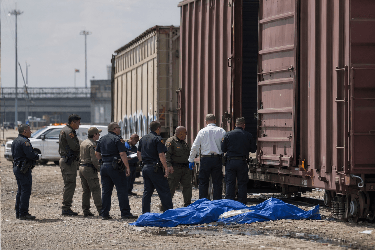 Six found dead in cargo train boxcar near Laredo rail yard