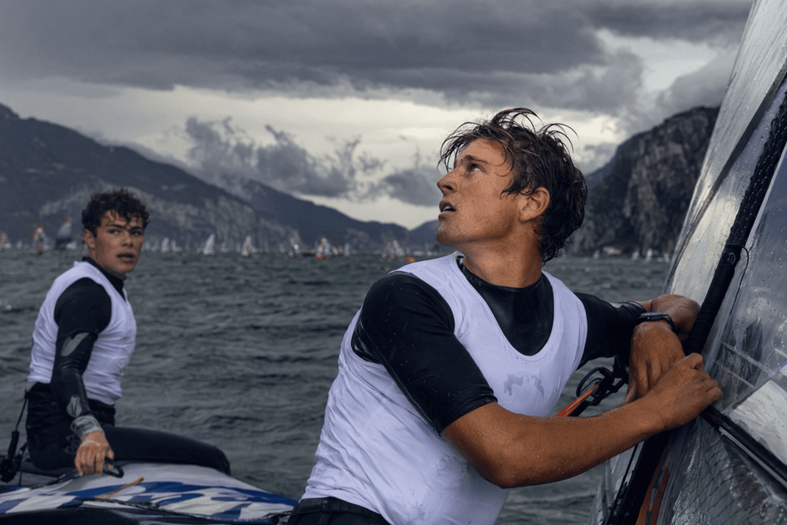 Thunderstorm cuts short Lake Garda racing after brief foil return