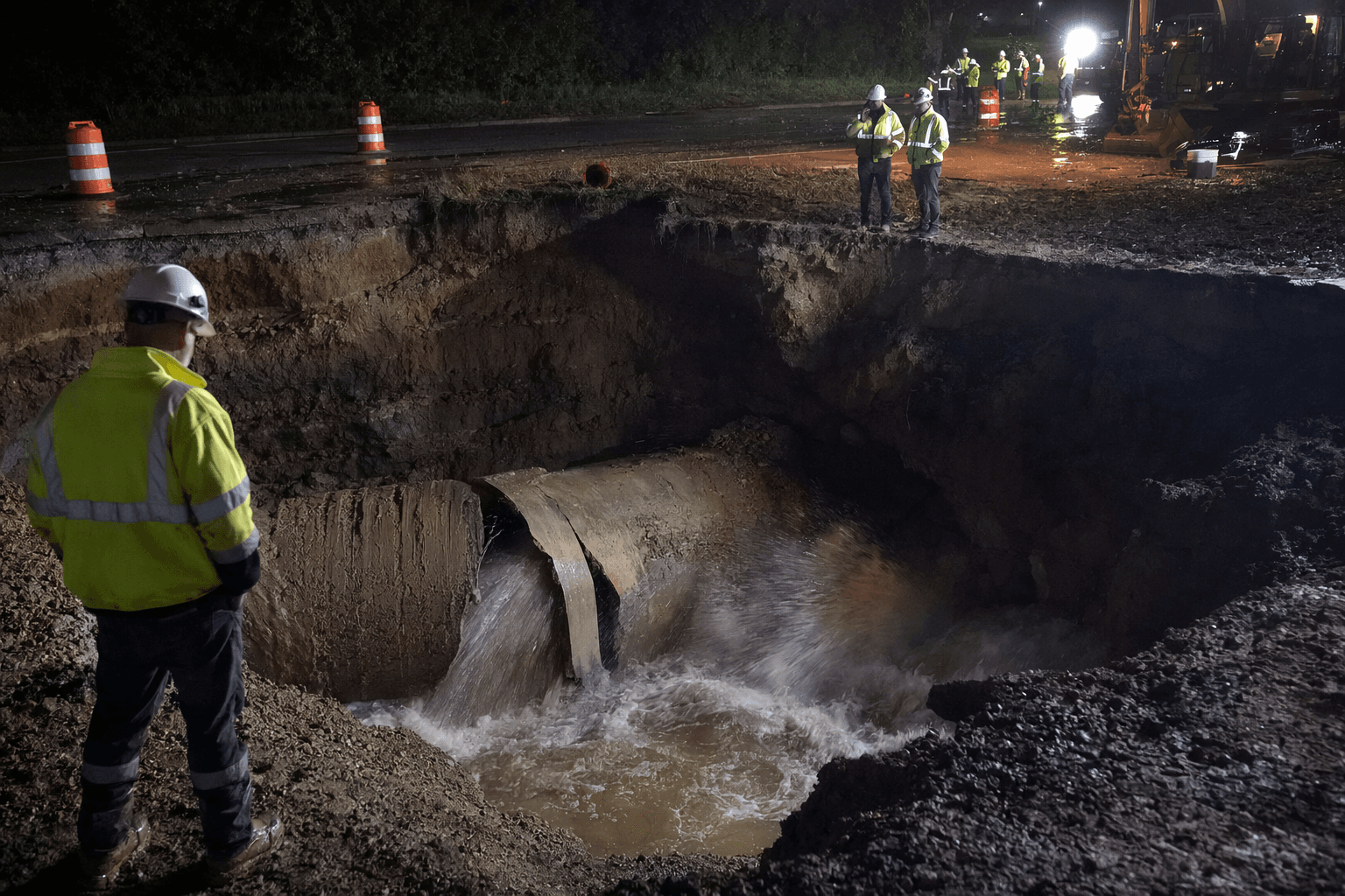 Broken Michigan water main triggers emergency across Oakland County