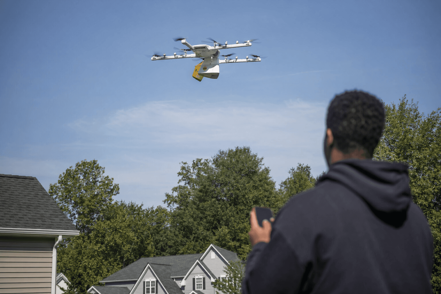 Papa John’s tests drone delivery near Charlotte with Wing partnership